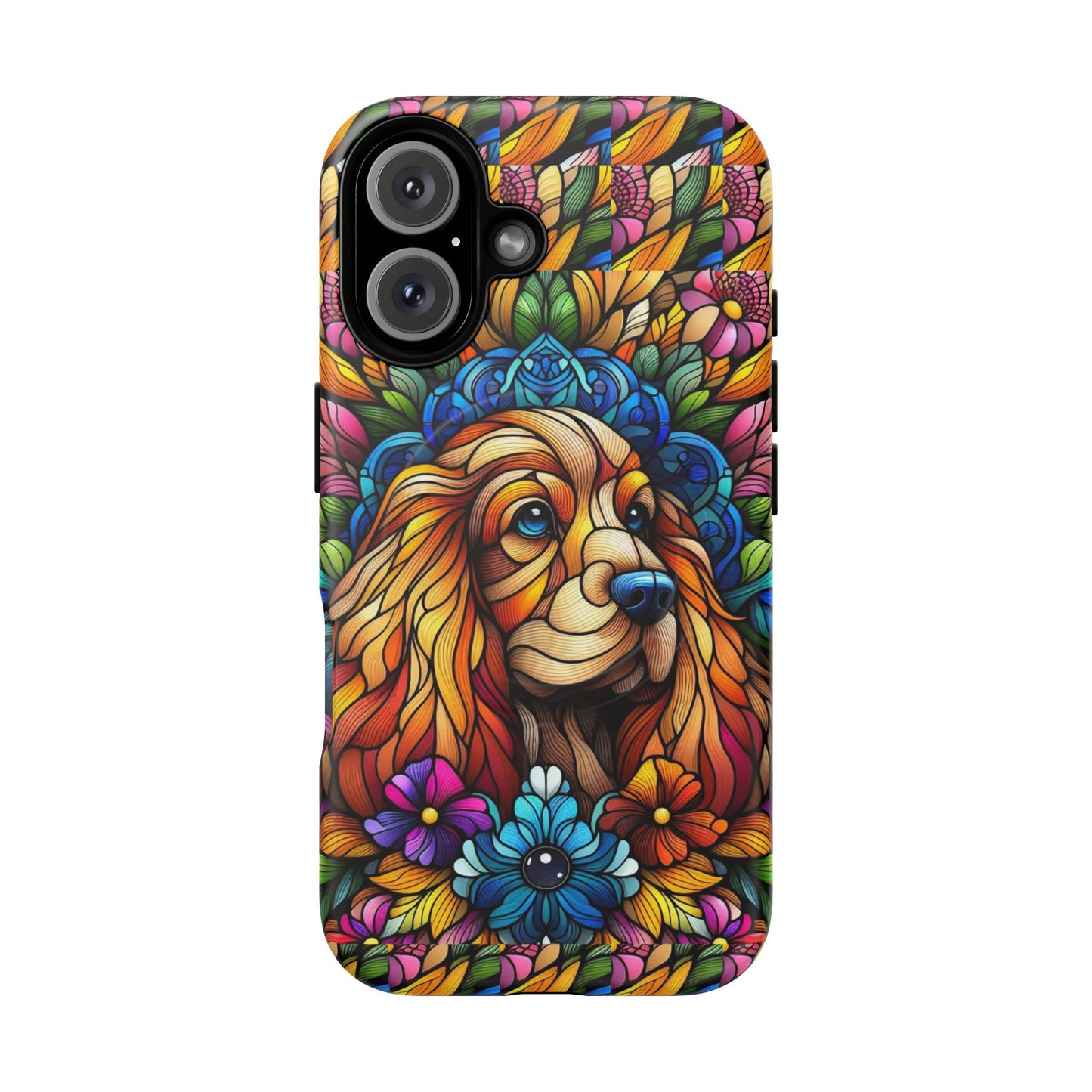 Dog Stained Glass Magnetic Cases