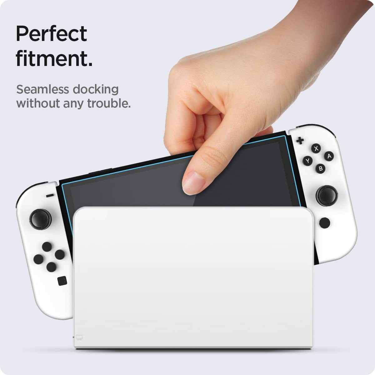 Tempered Glass Screen Protector [Glastr EZ FIT] Designed for Nintendo Switch (OLED Model) - 2 Pack
