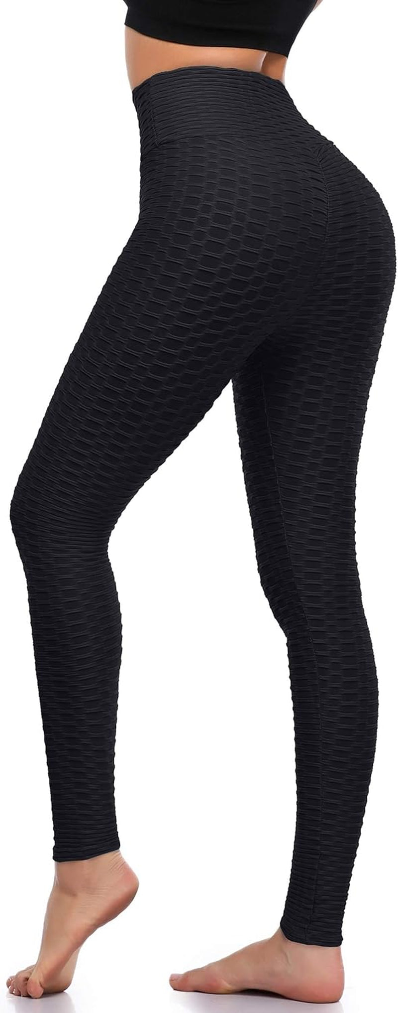 Women'S Scrunch Butt Lifting Leggings Stretchy High Waisted Yoga Pants Workout Textured Booty Tights