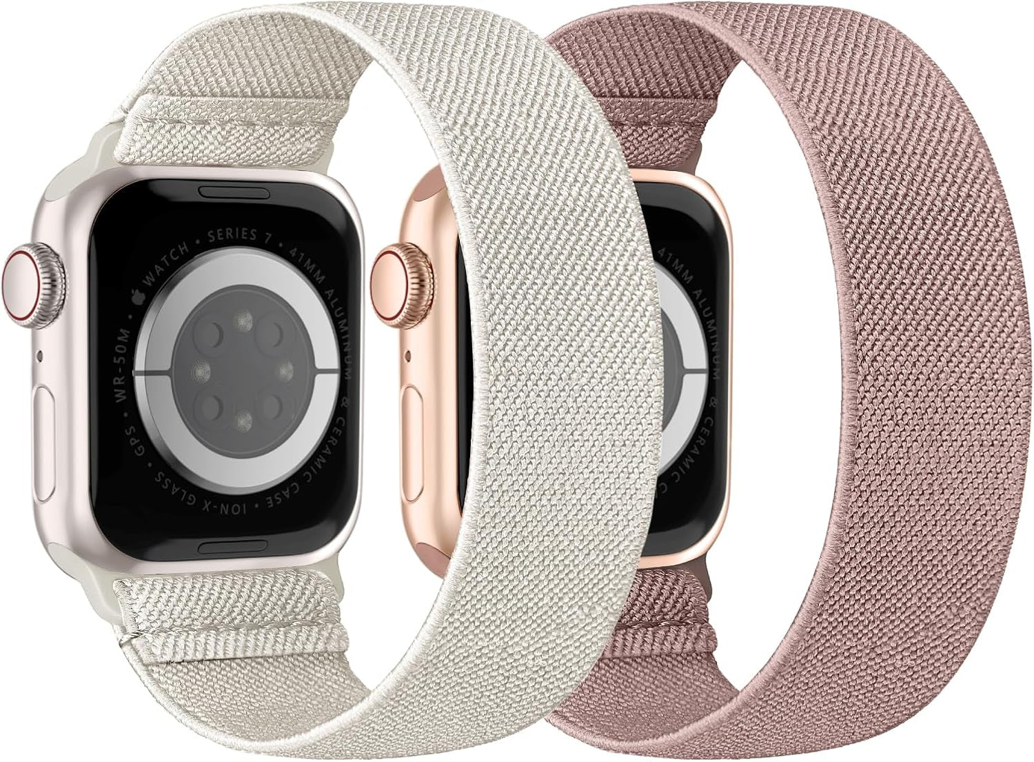 Stretchy Nylon Solo Loop Bands Compatible with Apple Watch Band 38Mm 40Mm 41Mm 42Mm 44Mm 45Mm 49Mm Iwatch Series 9 8 7 SE 6 5 4 3 2 1 Ultra 2 SE, Sport Elastic Strap Wristband for Women Men