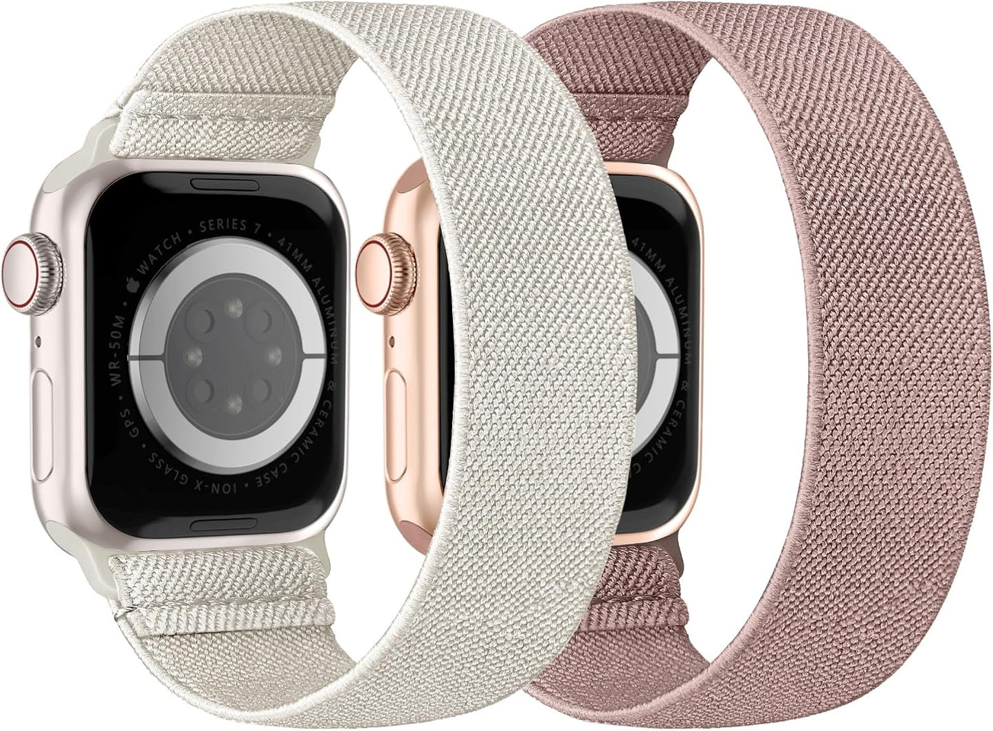 Stretchy Nylon Solo Loop Bands Compatible with Apple Watch Band 38Mm 40Mm 41Mm 42Mm 44Mm 45Mm 49Mm Iwatch Series 9 8 7 SE 6 5 4 3 2 1 Ultra 2 SE, Sport Elastic Strap Wristband for Women Men