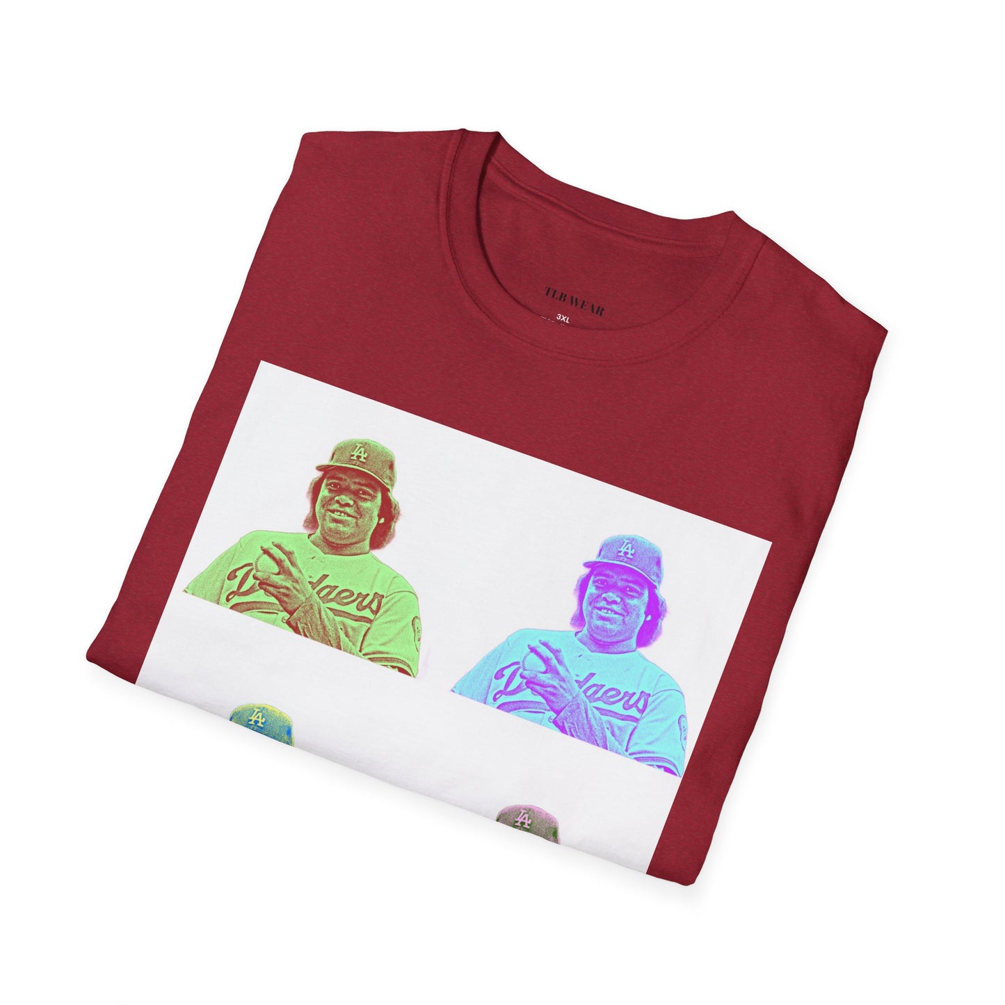 Fernando Valenzuela Dodgers Andy Warhol Style Pop Art Unisex Softstyle T-Shirt