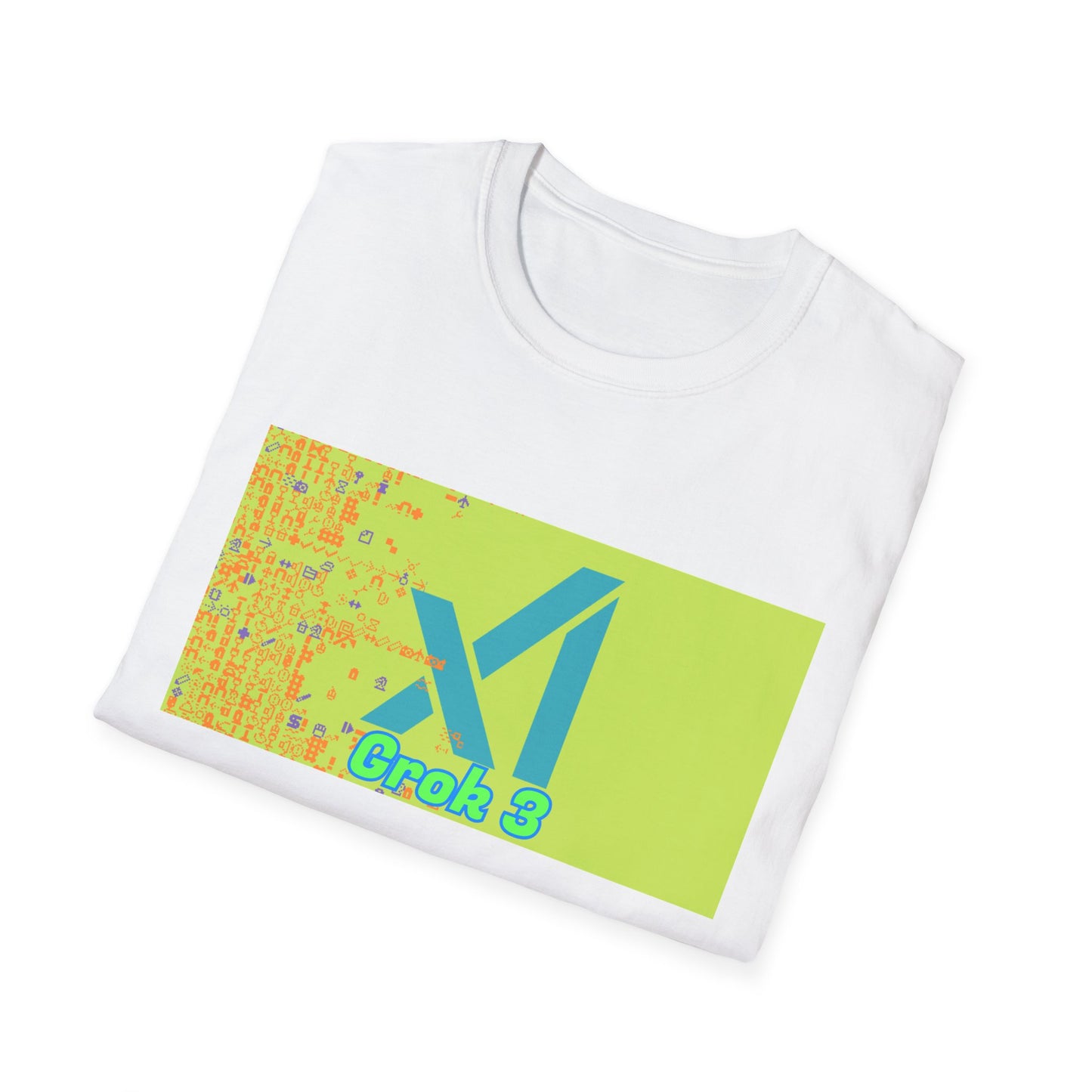 AI Grok 3 Unisex Softstyle T-Shirt - Technology Geek Tee, Computer Science Shirt, Programmer Gift, Coding Top, IT Nerd Apparel