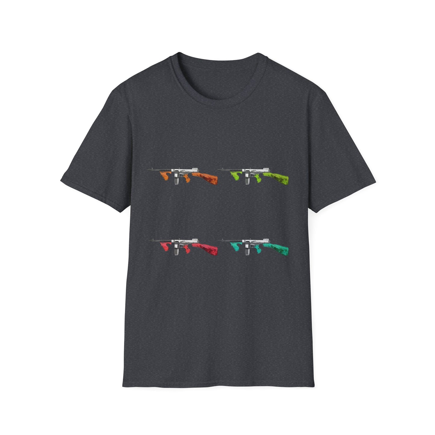 Thompson submachine gun TOMMY GUN M1928  POP ART Unisex Softstyle T-Shirt