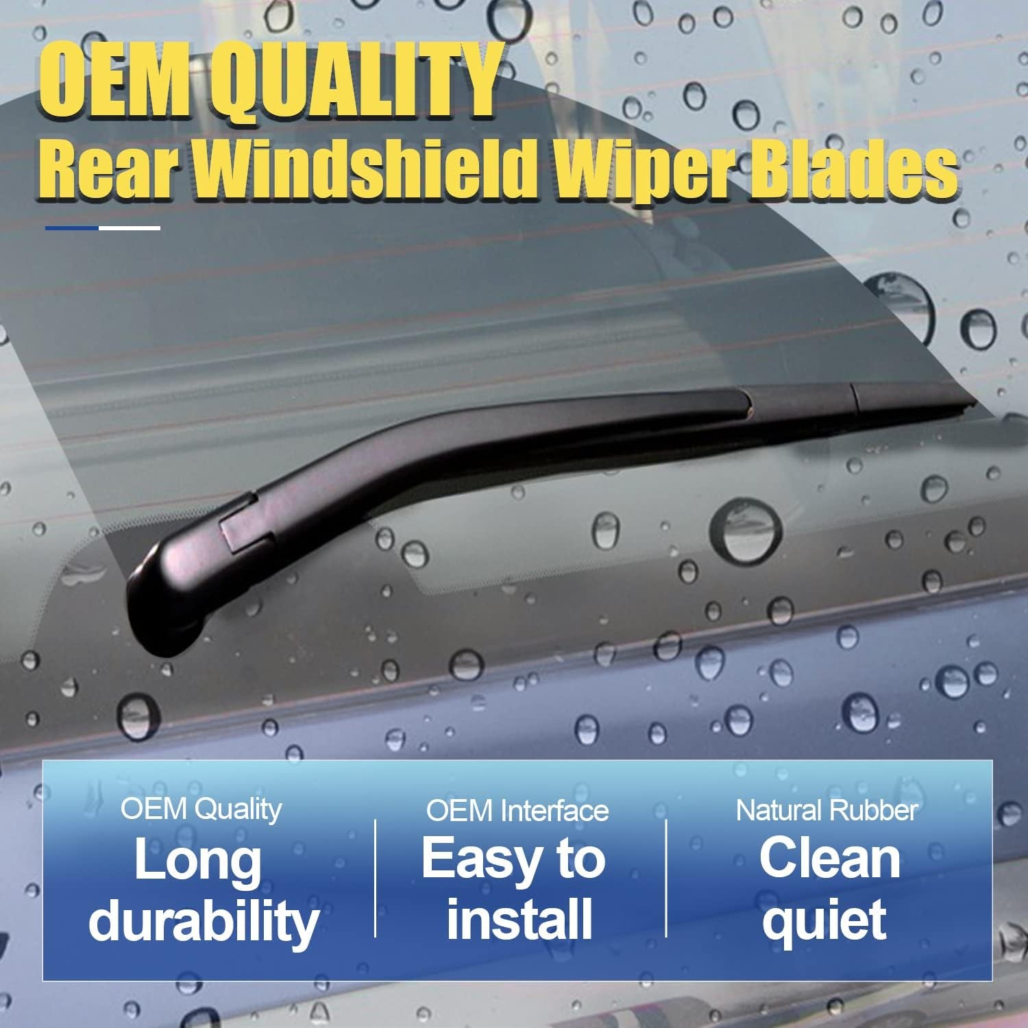 3 Wipers Factory Replacement for Toyota Rav4 2013-2018 Original Equipment Windshield Wiper Blades Set 26"+16"+10" (Set of 3)