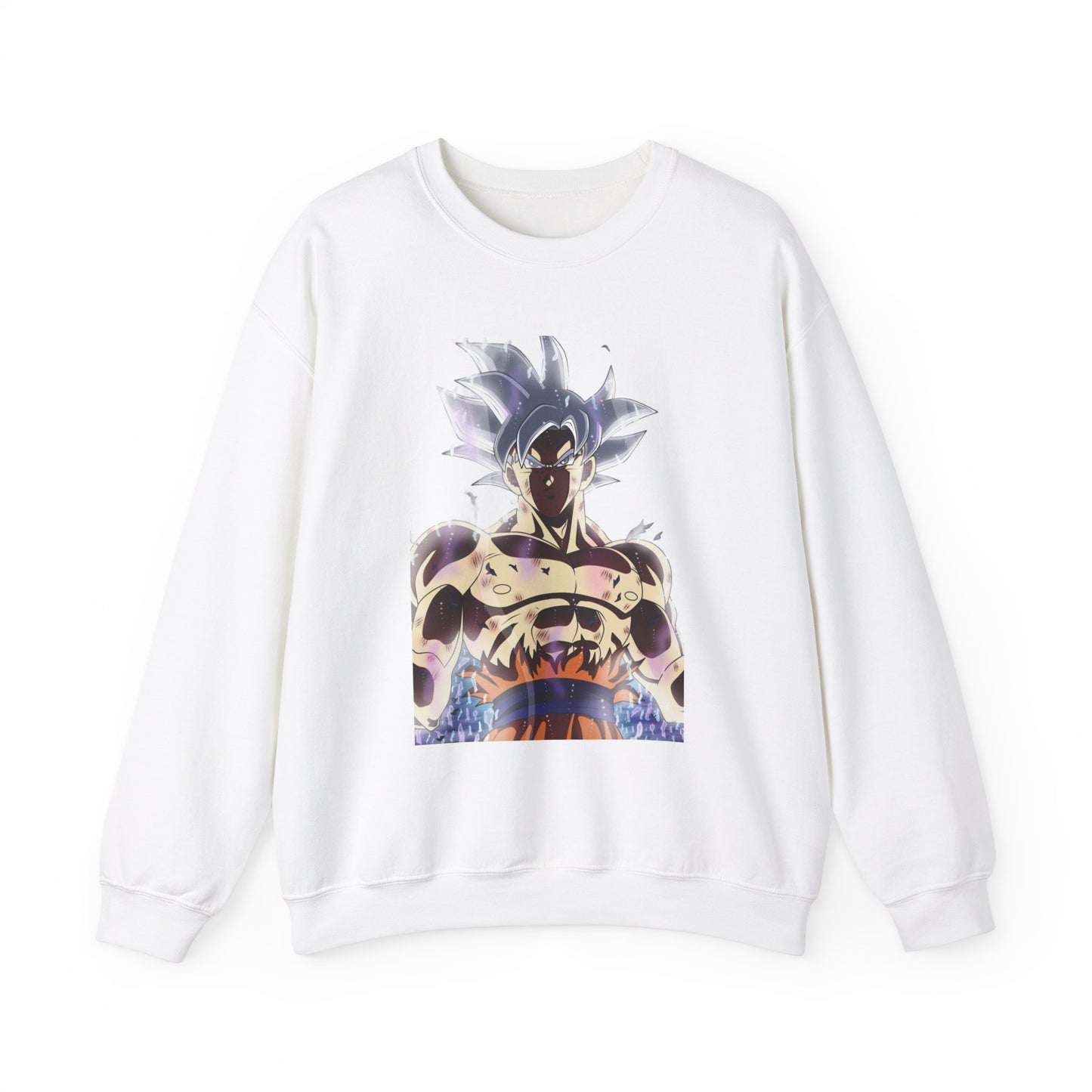 Dragon Ball Super Goku Crewneck Sweatshirt - Ultra Power White Hair Design