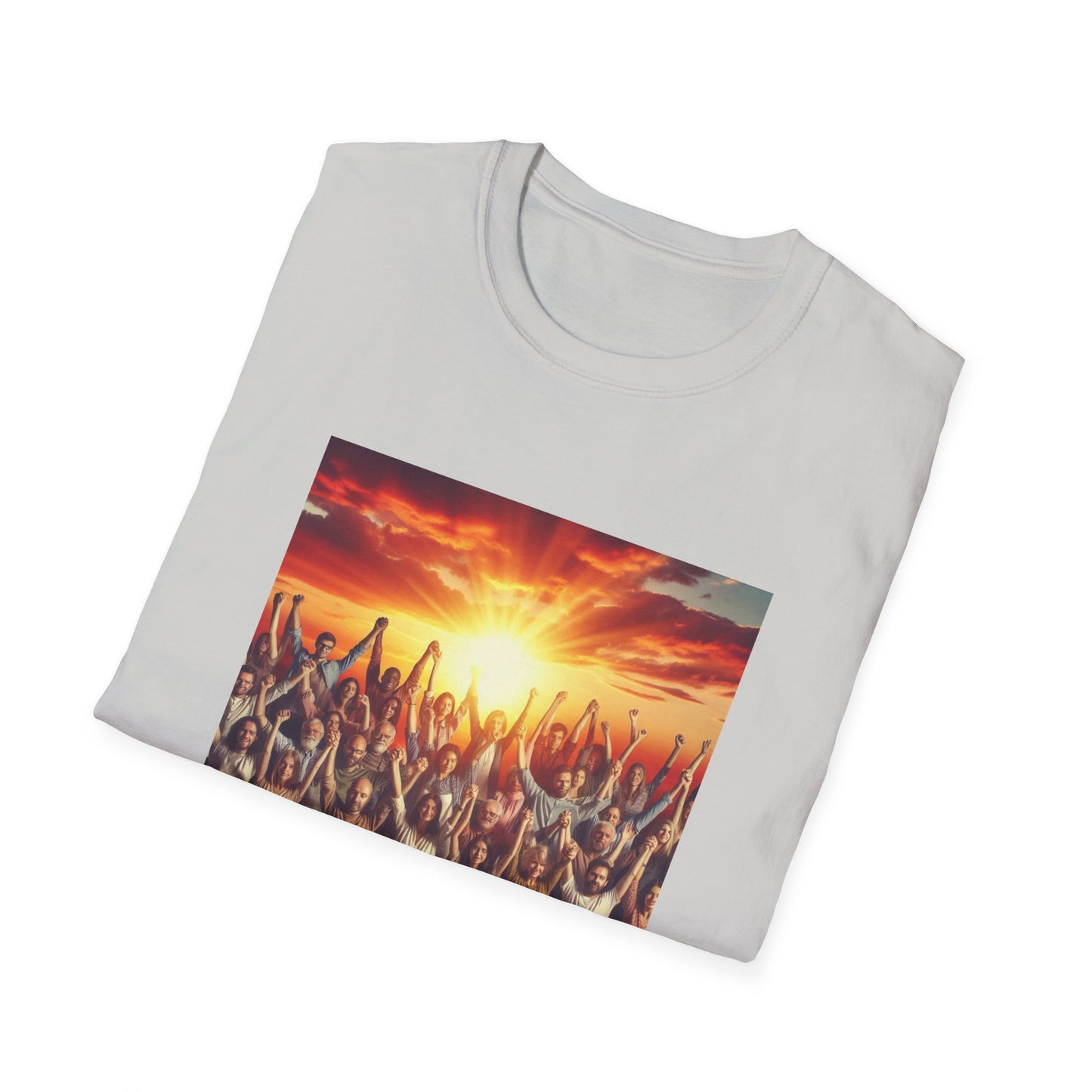 We Rise Motivational Unisex Softstyle T-Shirt