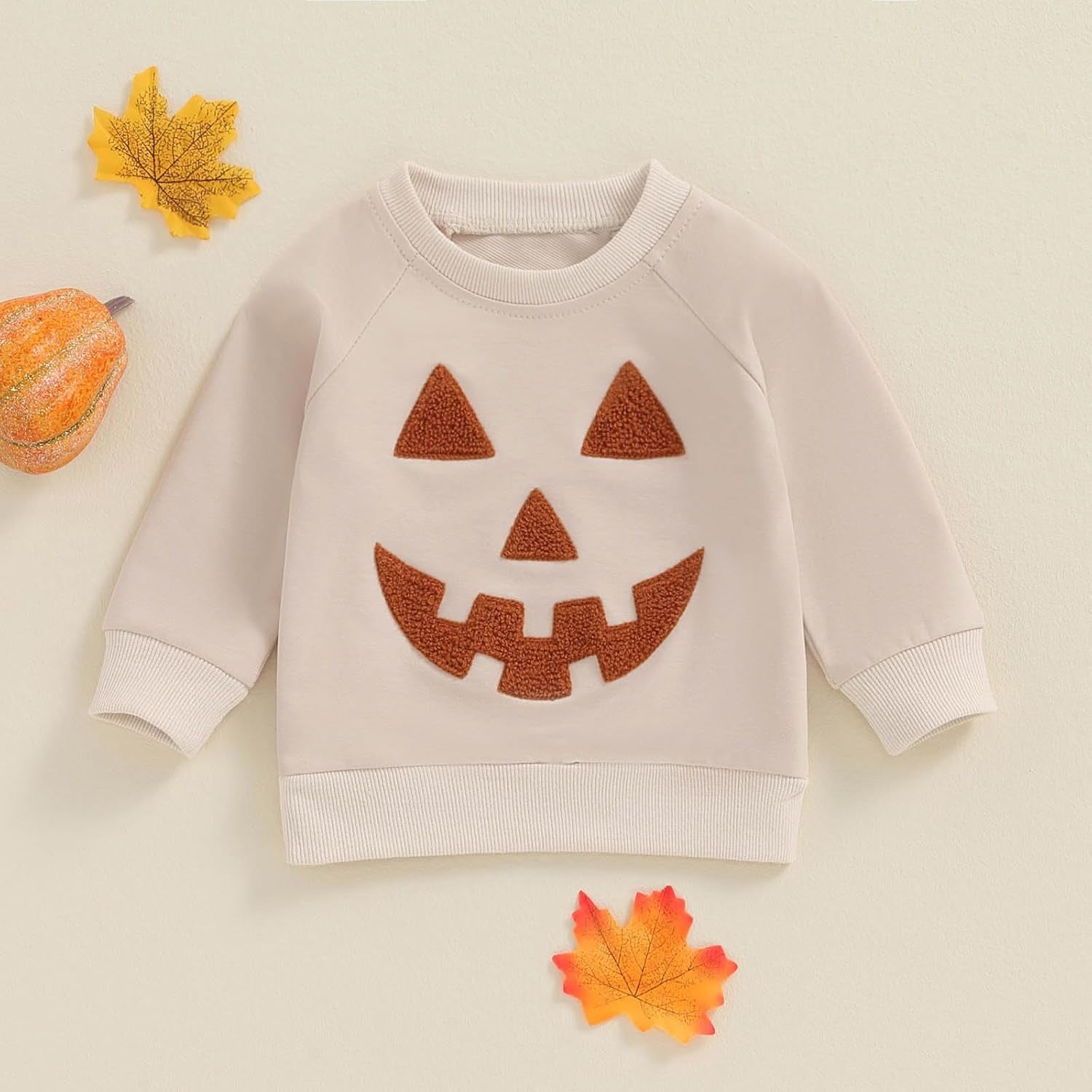 Halloween Baby Girl Boy Outfits Pumpkin Sweatshirt Long Sleeve Hoodies Halloween Baby Costume Toddler Fall Clothes
