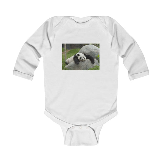 Giant panda Warm Infant Long Sleeve Bodysuit