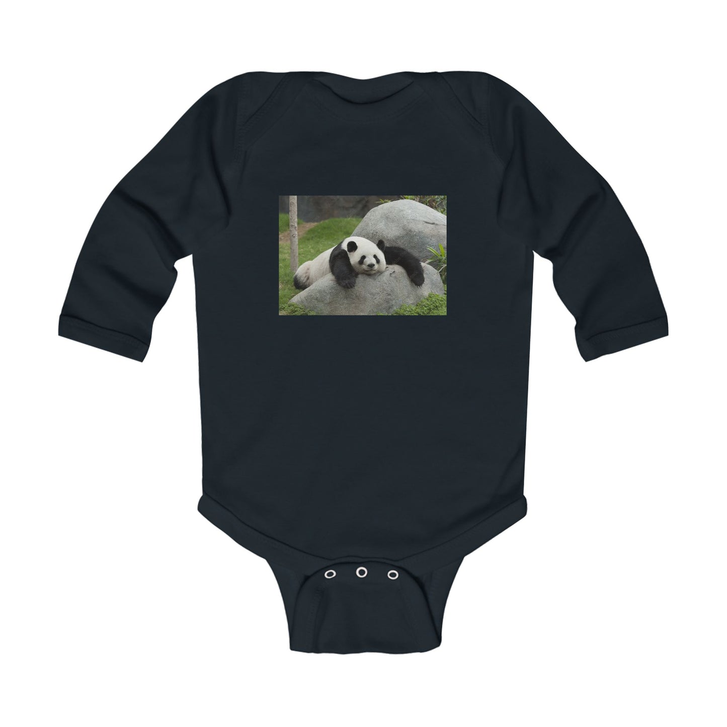 Giant panda Warm Infant Long Sleeve Bodysuit