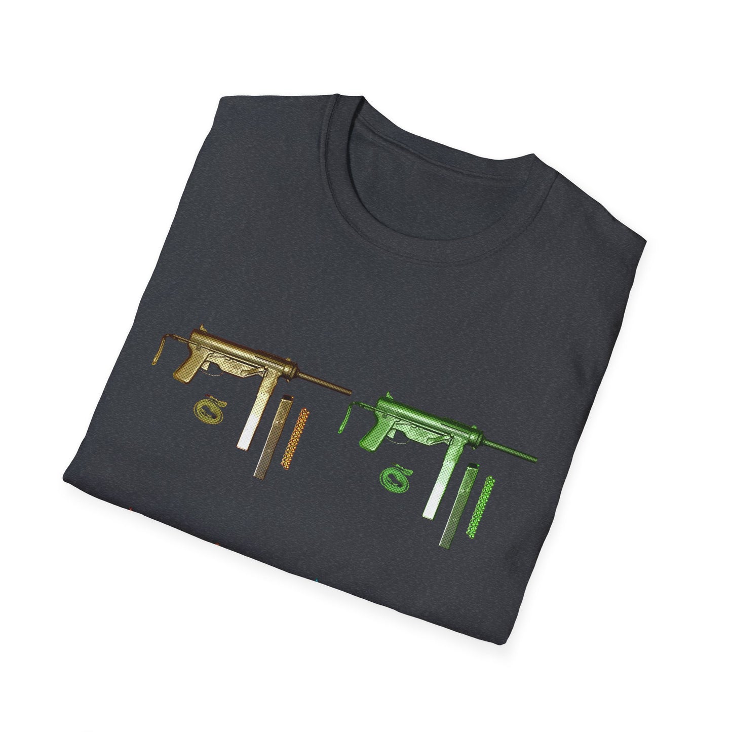 Grease Gun M3 submachine gun POP ART Unisex Softstyle T-Shirt