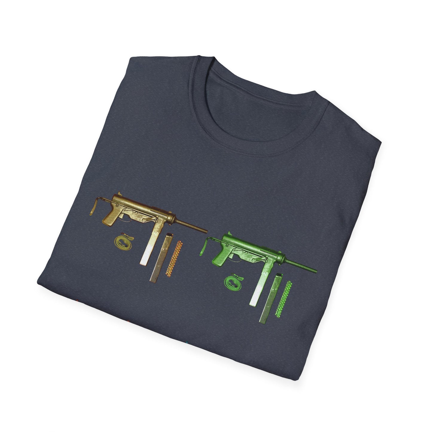 Grease Gun M3 submachine gun POP ART Unisex Softstyle T-Shirt