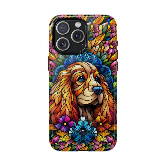 Dog Stained Glass Magnetic Cases