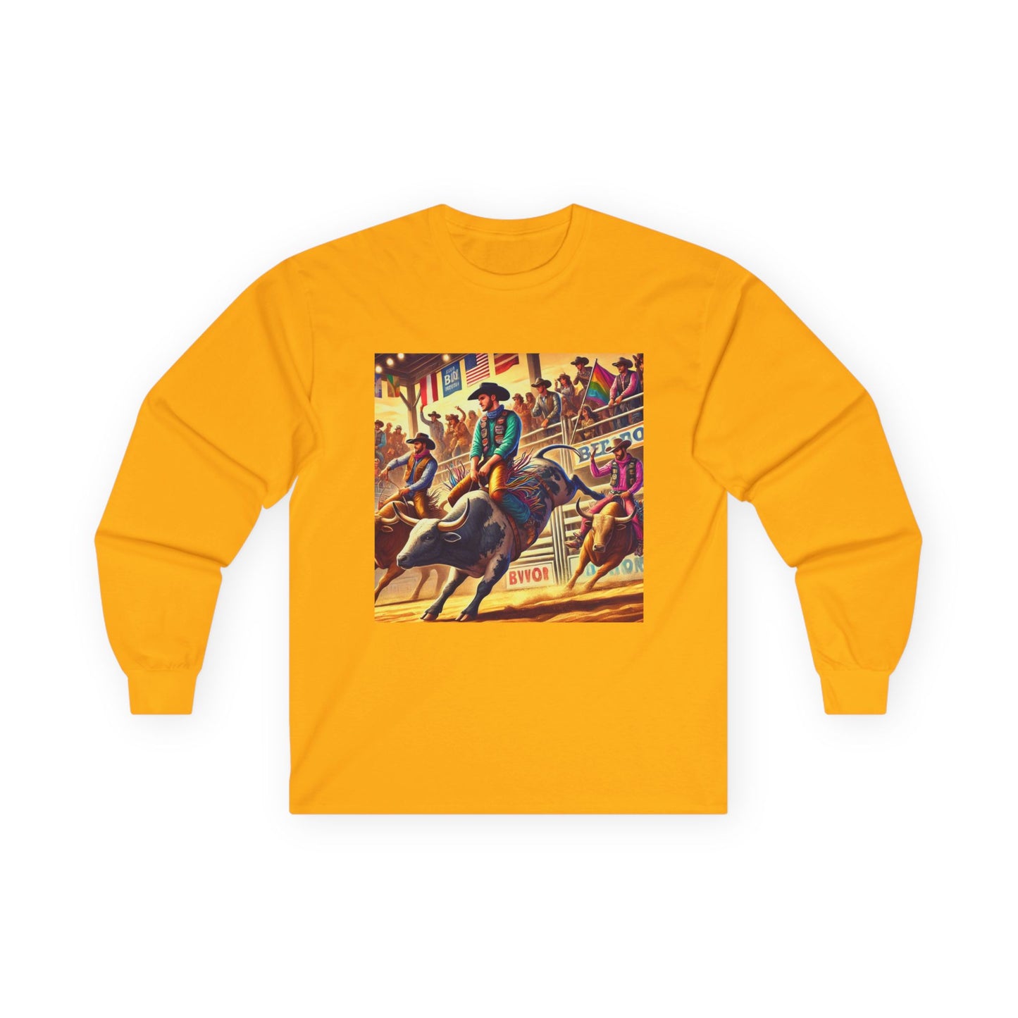 PBR Bull Riding Professional Bull Riders Unisex Ultra Cotton Long Sleeve Tee