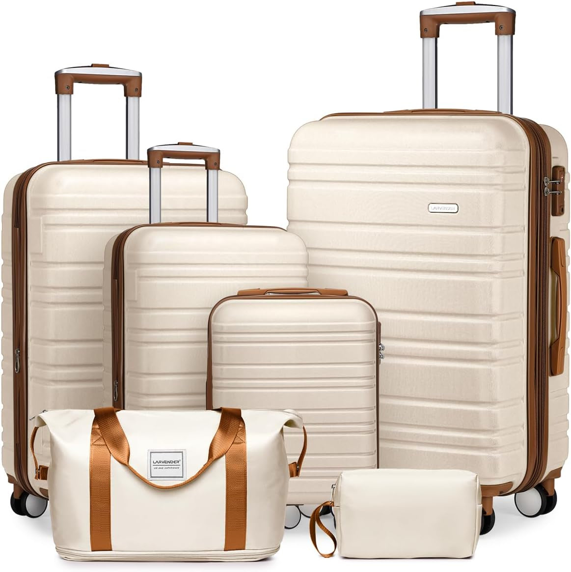 Luggage Sets 3 Piece, Hardside 20 in Carry on Luggage Airline Approved PC+ABS Suitcase Set with Spinner Wheels TSA Lock, Lightweight Rolling Suitcase for Men and Women, Leopard