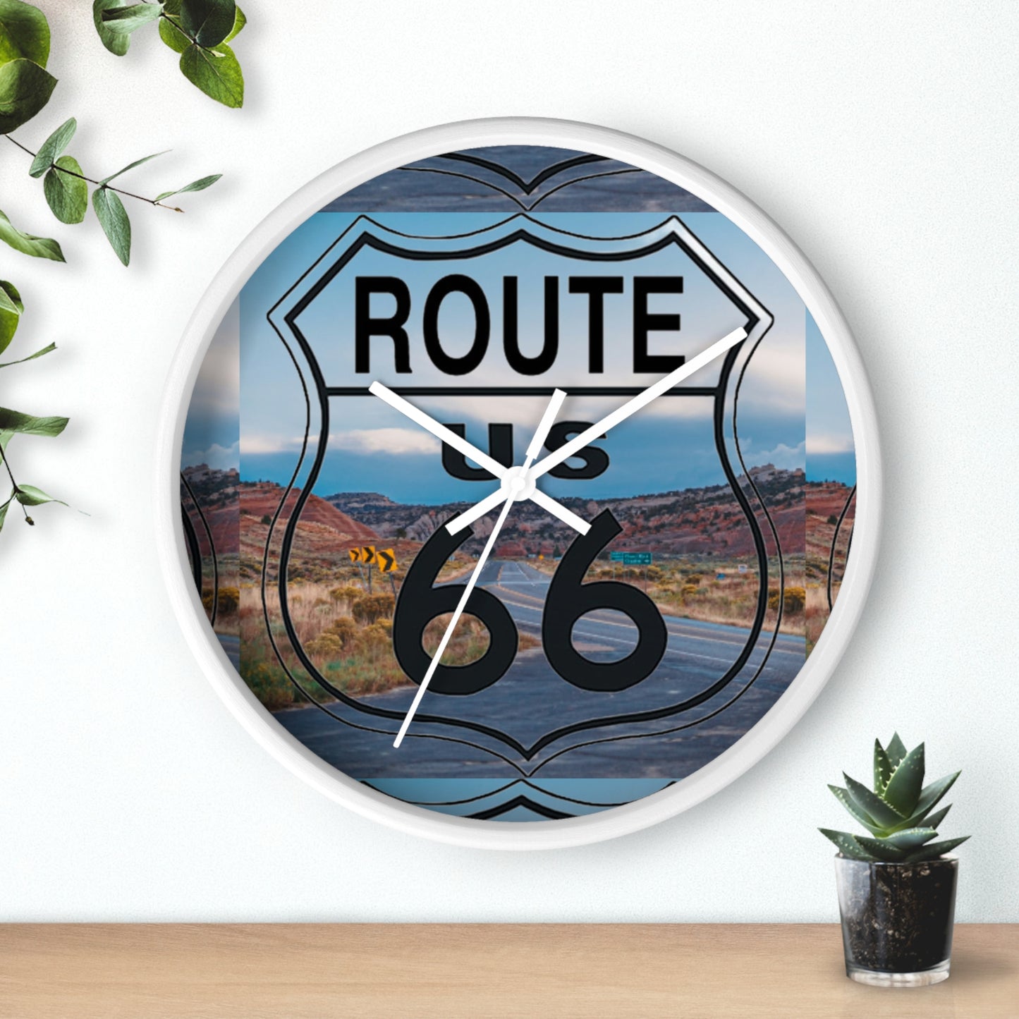 US ROUTE 66 HIGHWAY Wall Clock