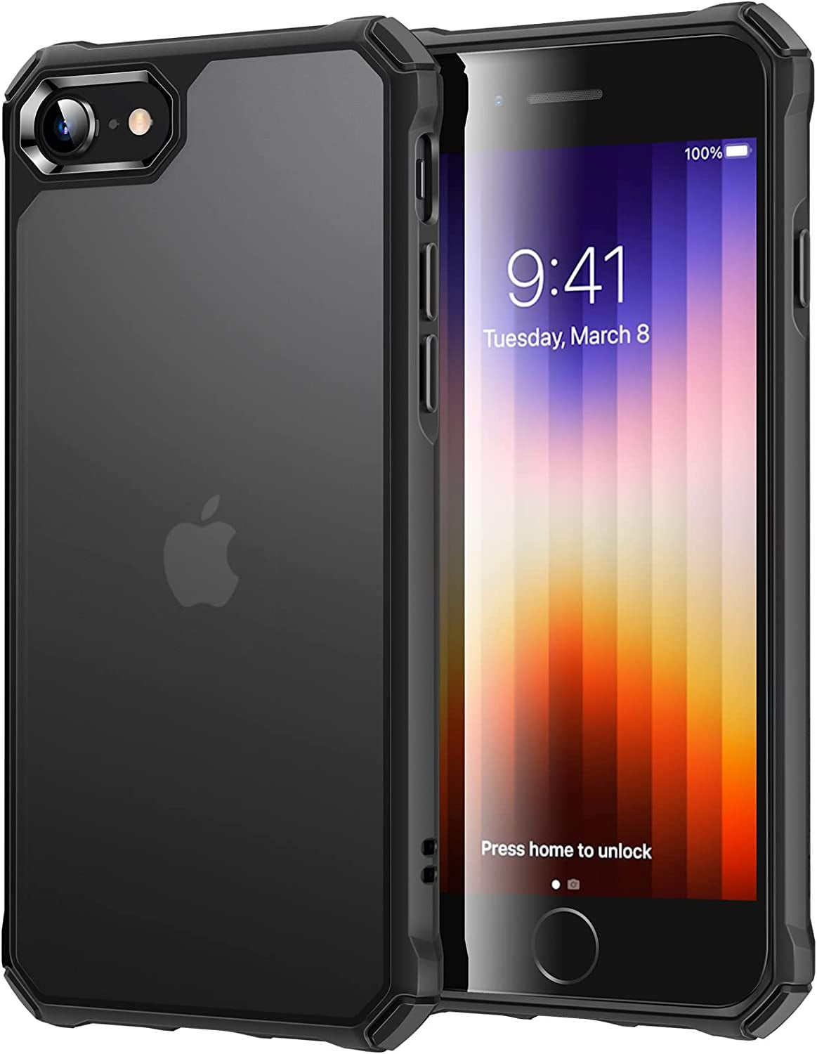 for Iphone 16E Case, 23FT Military-Grade Drop Protection, Heavy Duty Magnetic Phone Case for Iphone SE 4, Compatible with Magsafe Accessories, Cyber Series, Black