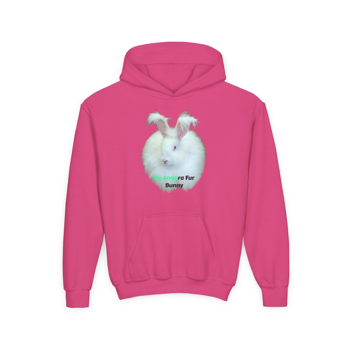 Angora Rabbit Youth Heavy Blend Hooded Sweatshirt
