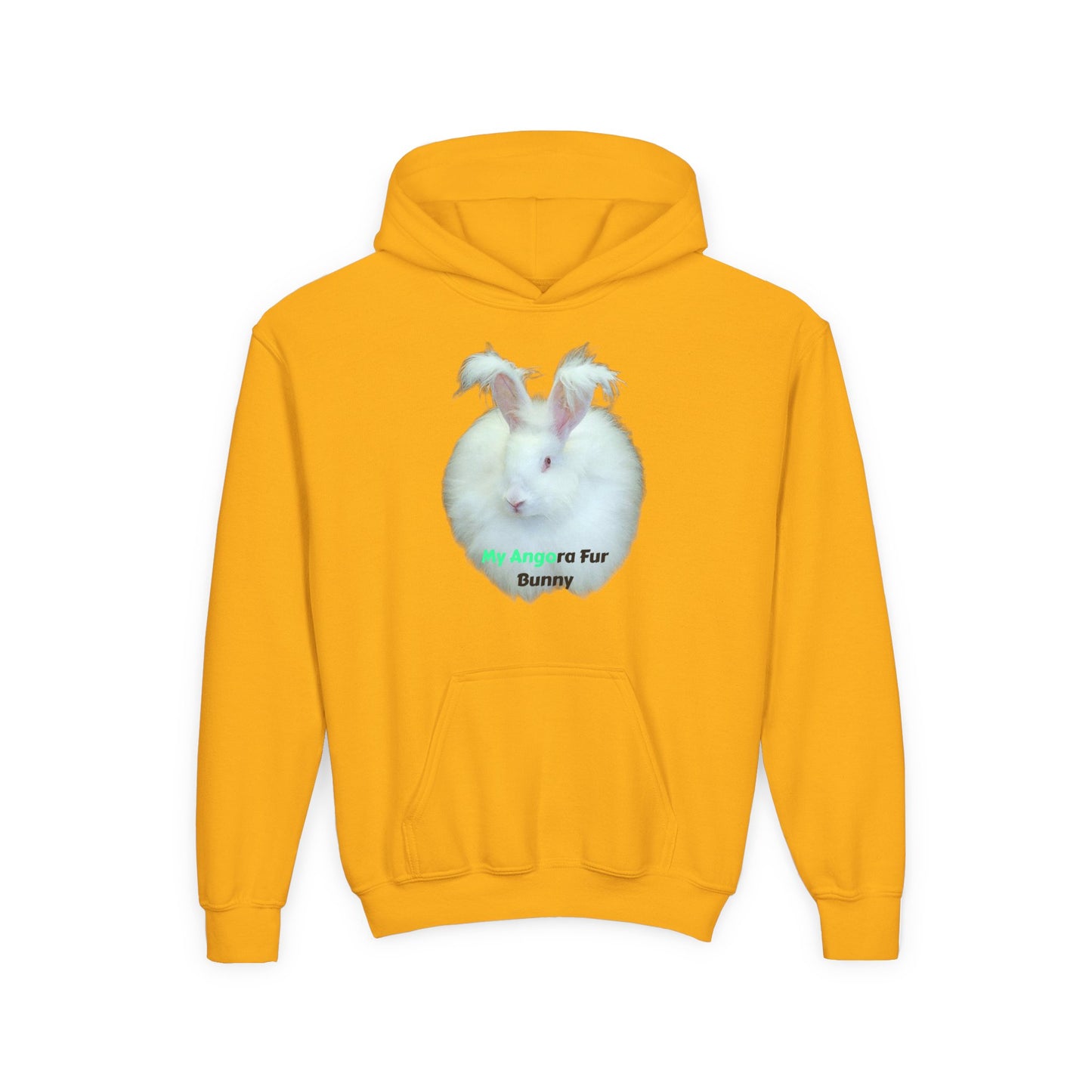 Angora Rabbit Youth Heavy Blend Hooded Sweatshirt