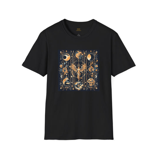 Celestial tarot design By Erik B. Unisex Softstyle T-Shirt