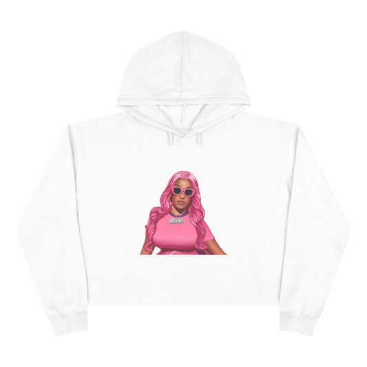 Nicki Minaj HIP HOP Bussin' Boujee CEO Clout Dank Delulu Crop Hoodie