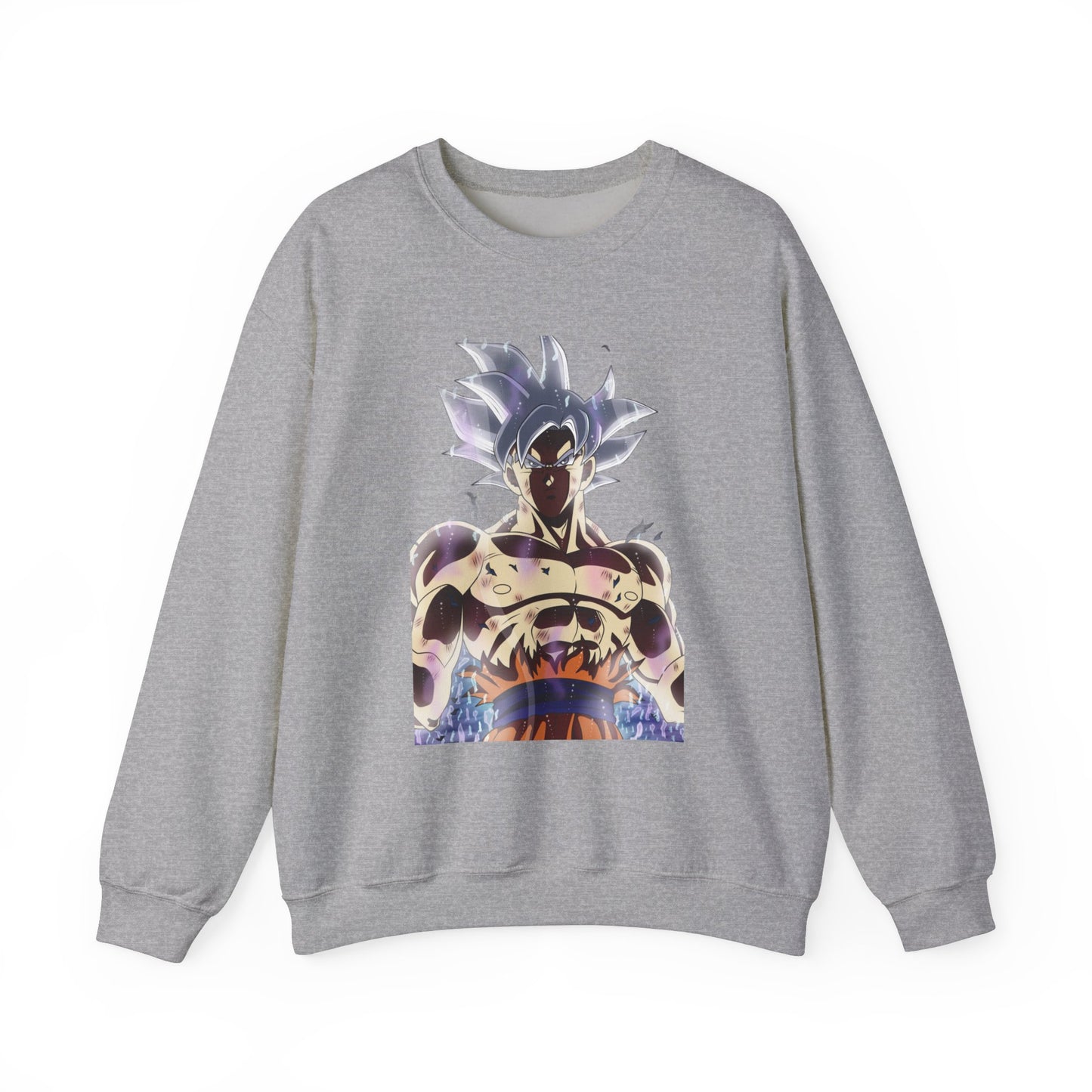 Dragon Ball Super Goku Crewneck Sweatshirt - Ultra Power White Hair Design