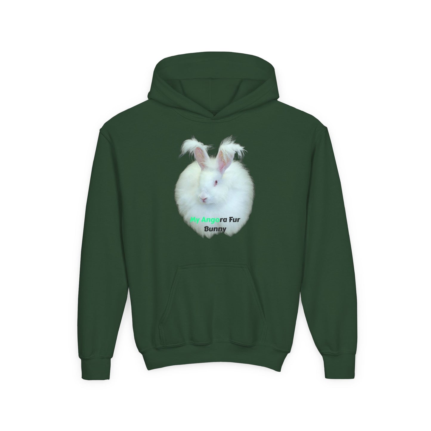 Angora Rabbit Youth Heavy Blend Hooded Sweatshirt