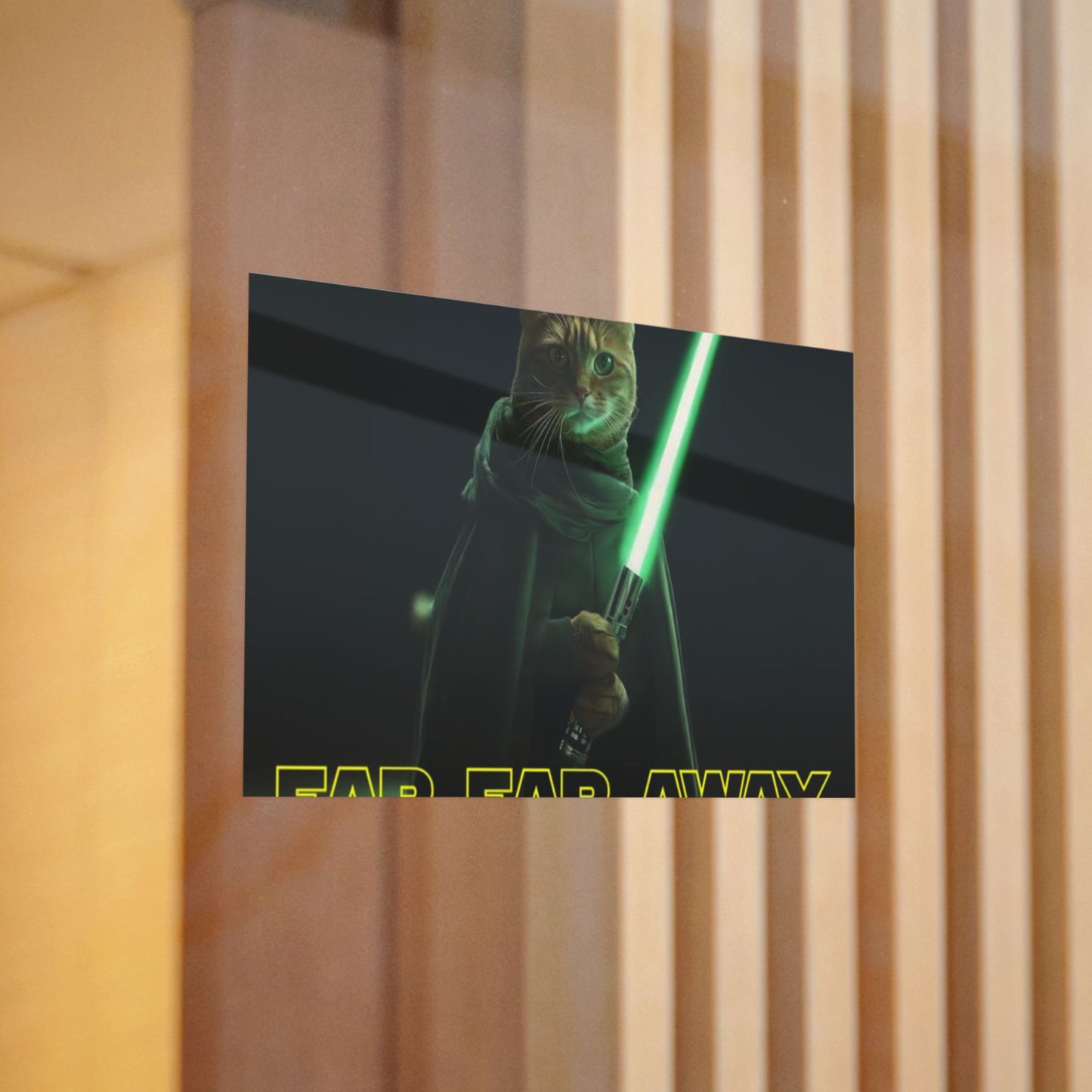 STAR WARS CAT IN A LITTER BOX FAR FAR AWAY Die-Cut Stickers