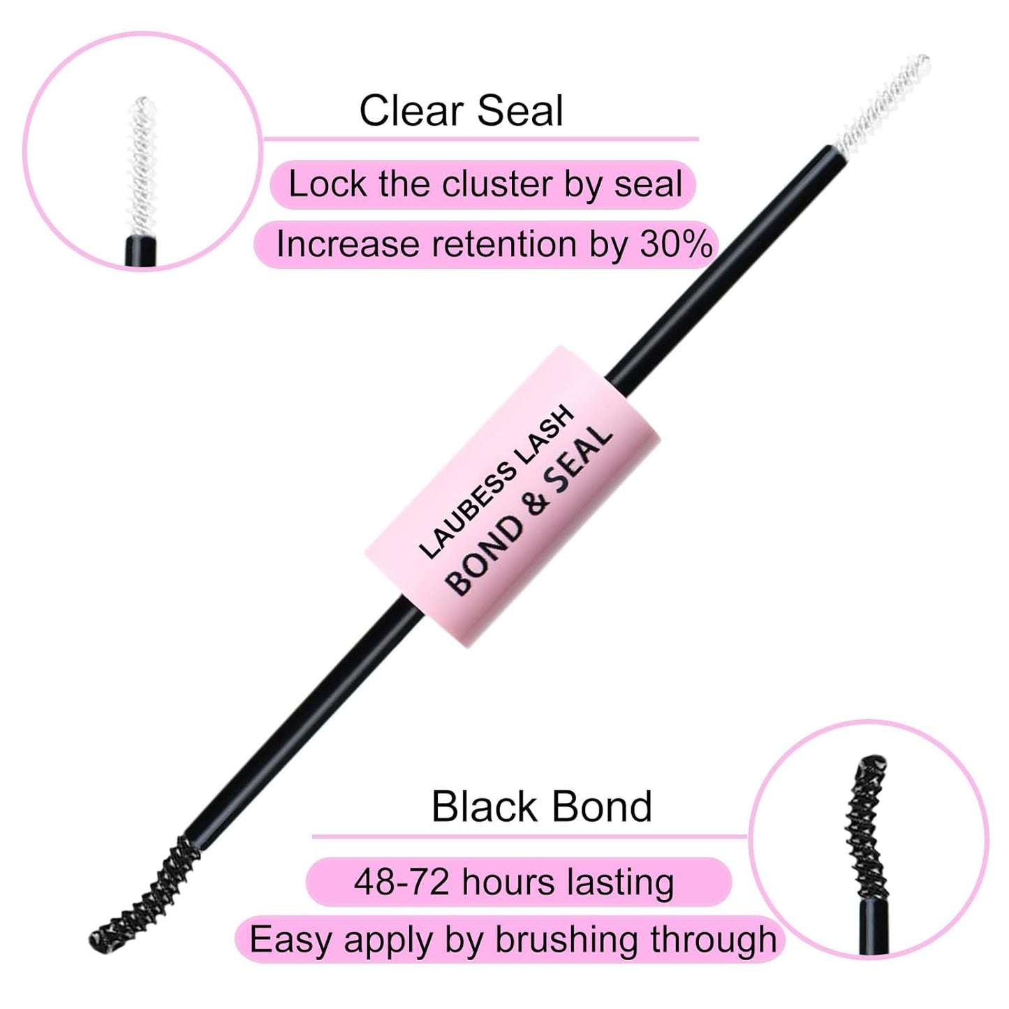 Lash Extension Kit 20D+40D Lash Clusters Kit Lash Bond and Seal Waterproof Individual Lashes Kit DIY Lash Extension Kit Lash Tweezers Eyelash Extension Kit (Set 20D+40D-0.07D-9-16Mix)