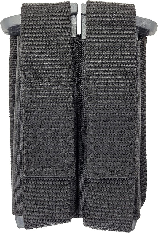 Magazine Pouch - Tactical Dual Stack Gun Mag Holster - Nylon Universal Belt Double Ammo Holder - Fits 9Mm .40 .380 10Mm for Glock Canik S&W M&P Sig Sauer Ruger Walther HK Pistols Etc - 4 Variation