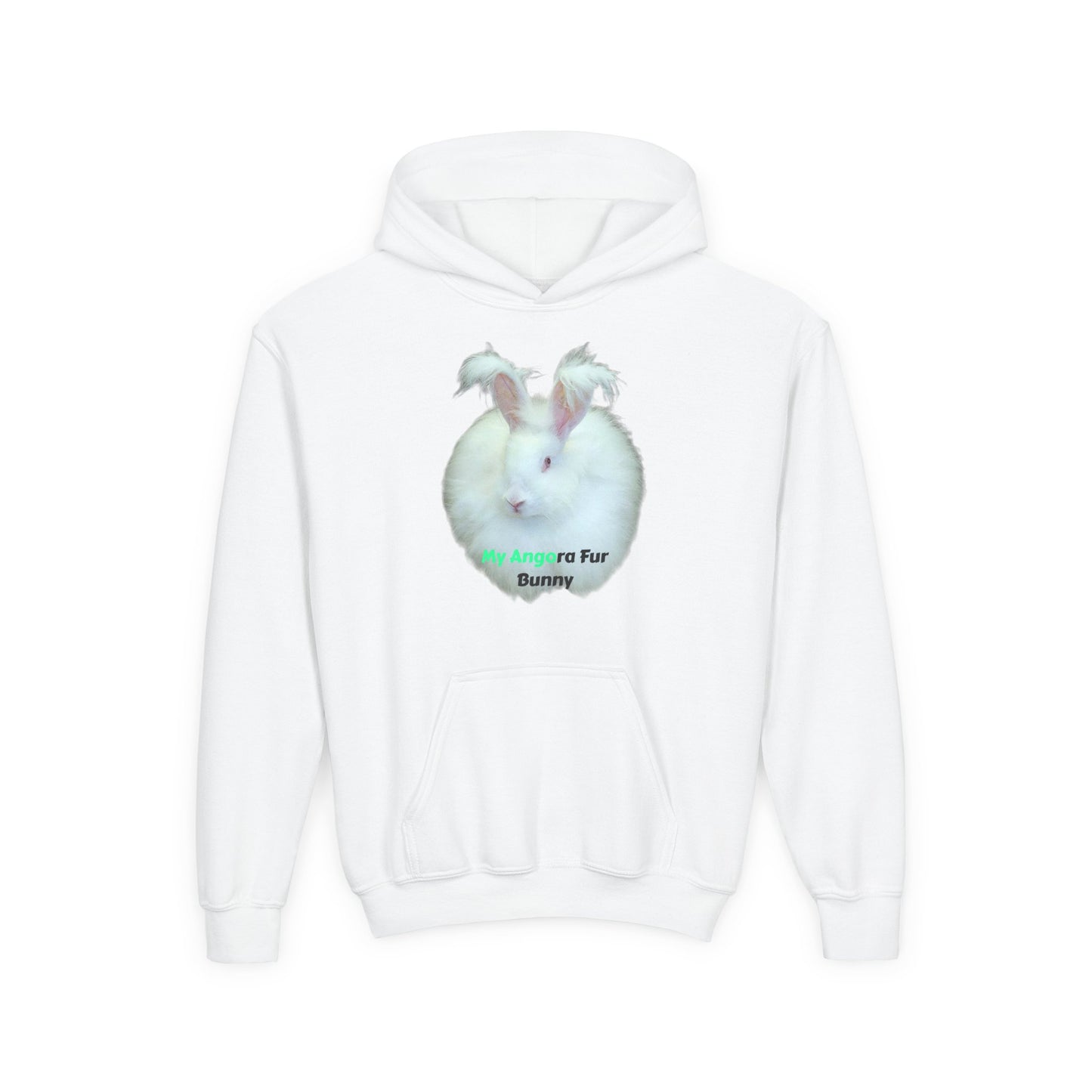 Angora Rabbit Youth Heavy Blend Hooded Sweatshirt