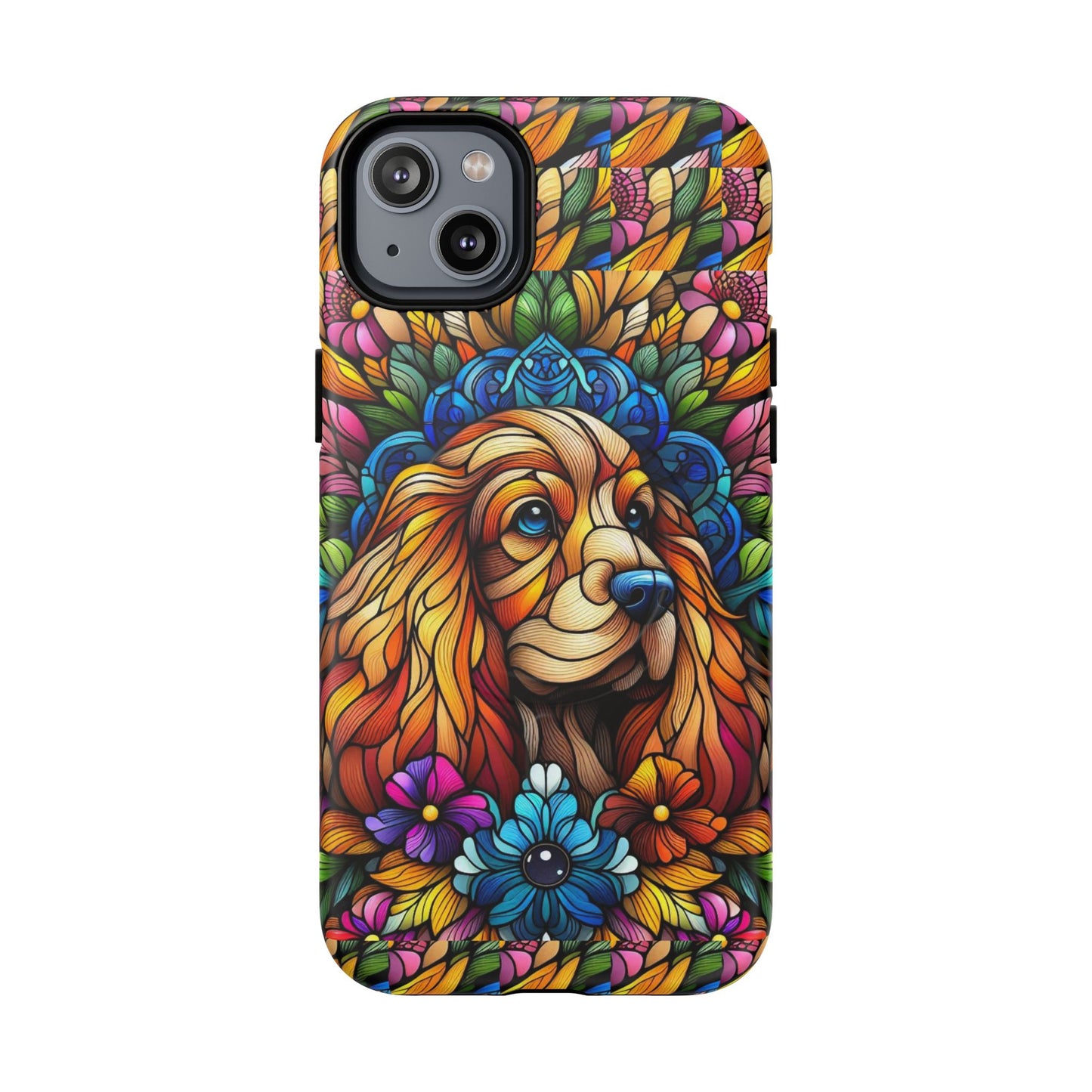 Dog Stained Glass Magnetic Cases