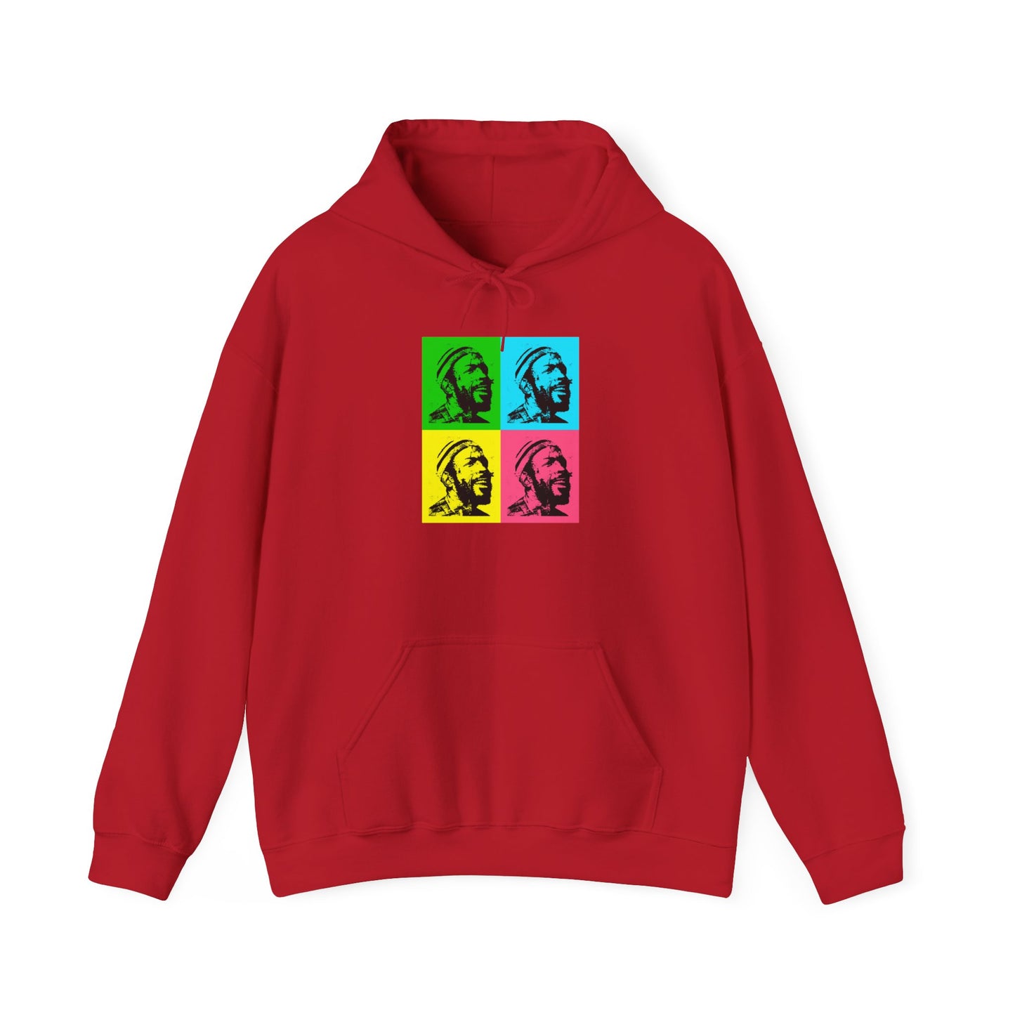 Marvin Gay Andy Warhol Style Pop Art Unisex Heavy Blend™ Hooded Sweatshirt