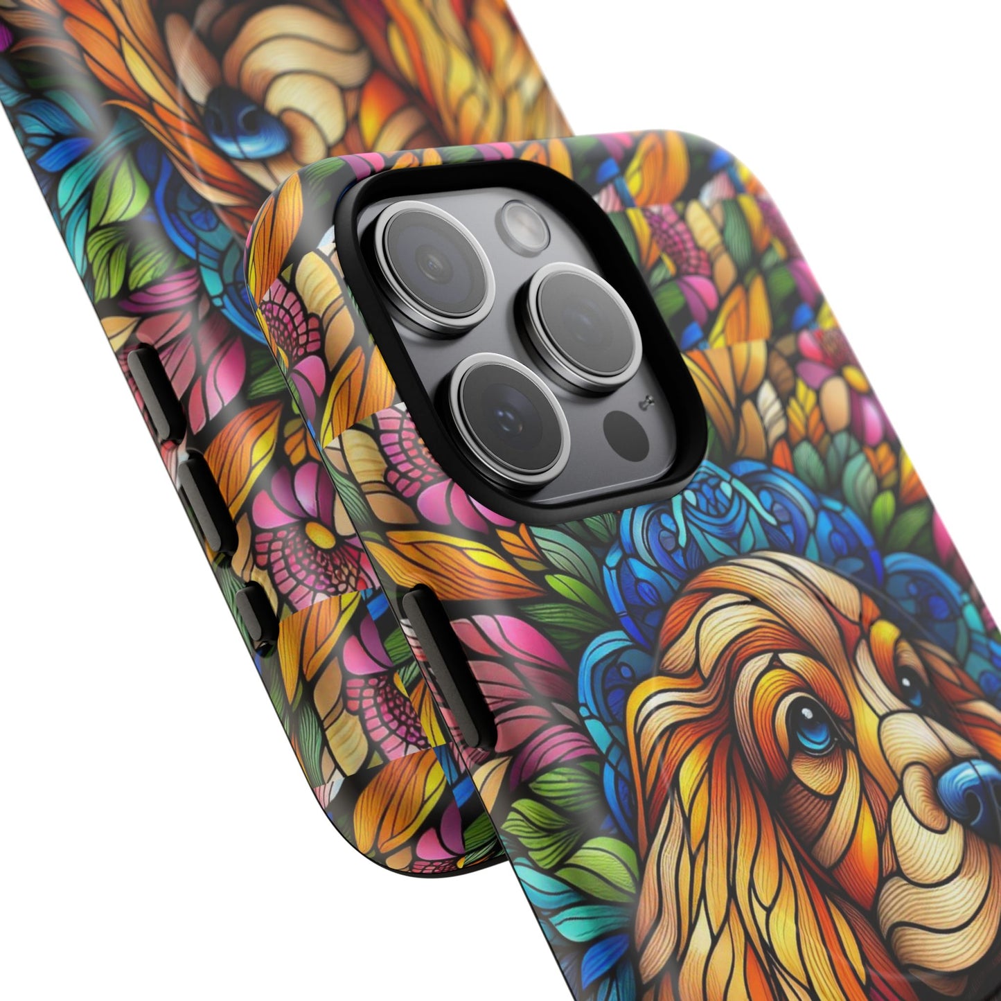 Dog Stained Glass Magnetic Cases