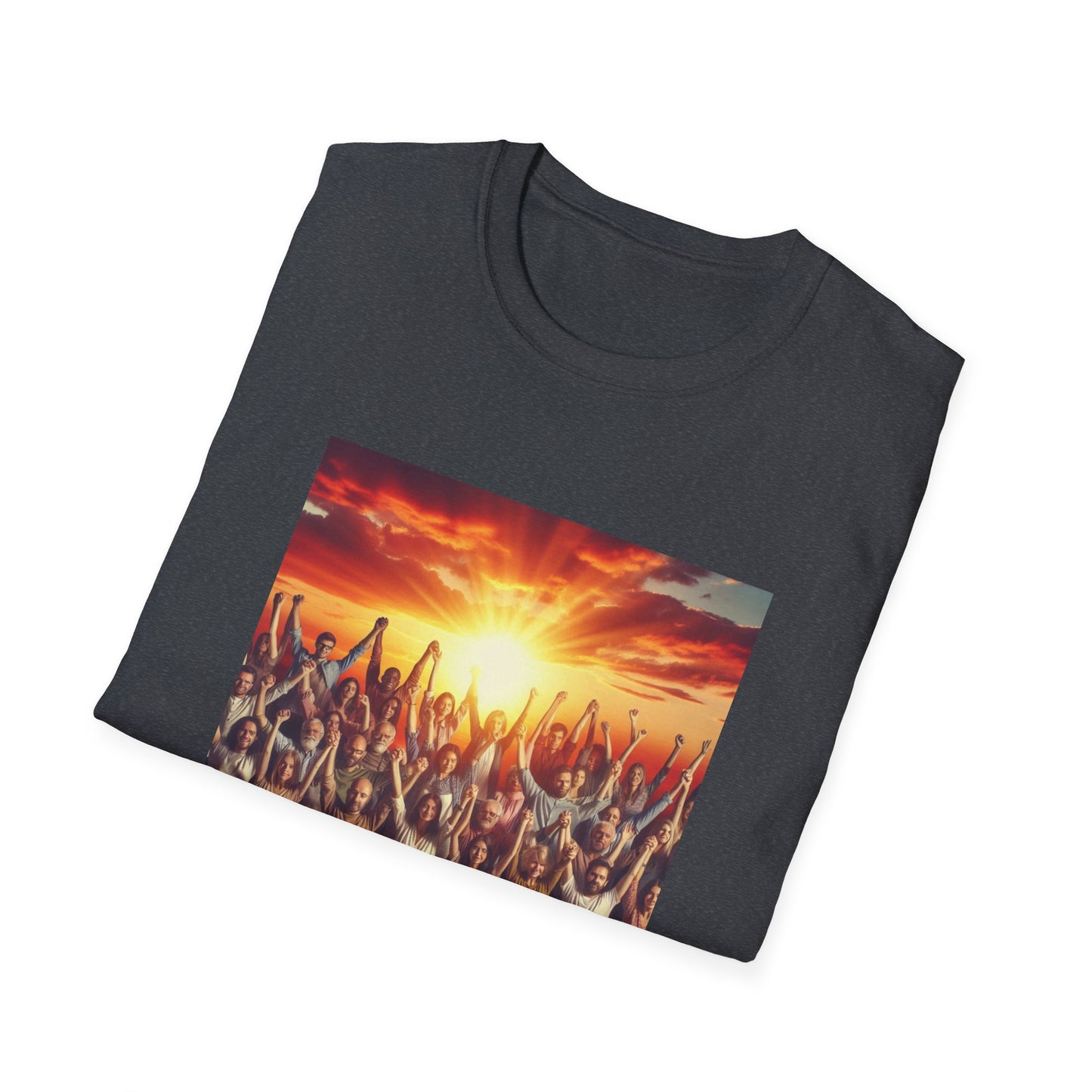 We Rise Motivational Unisex Softstyle T-Shirt