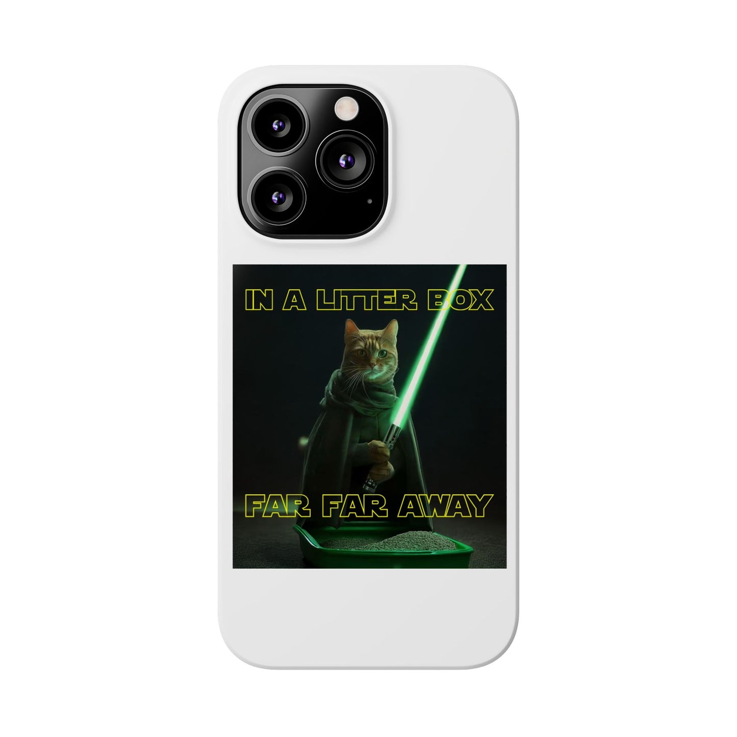 STAR WARS CAT IN A LITTER BOX FAR FAR AWAY  Slim Phone Cases