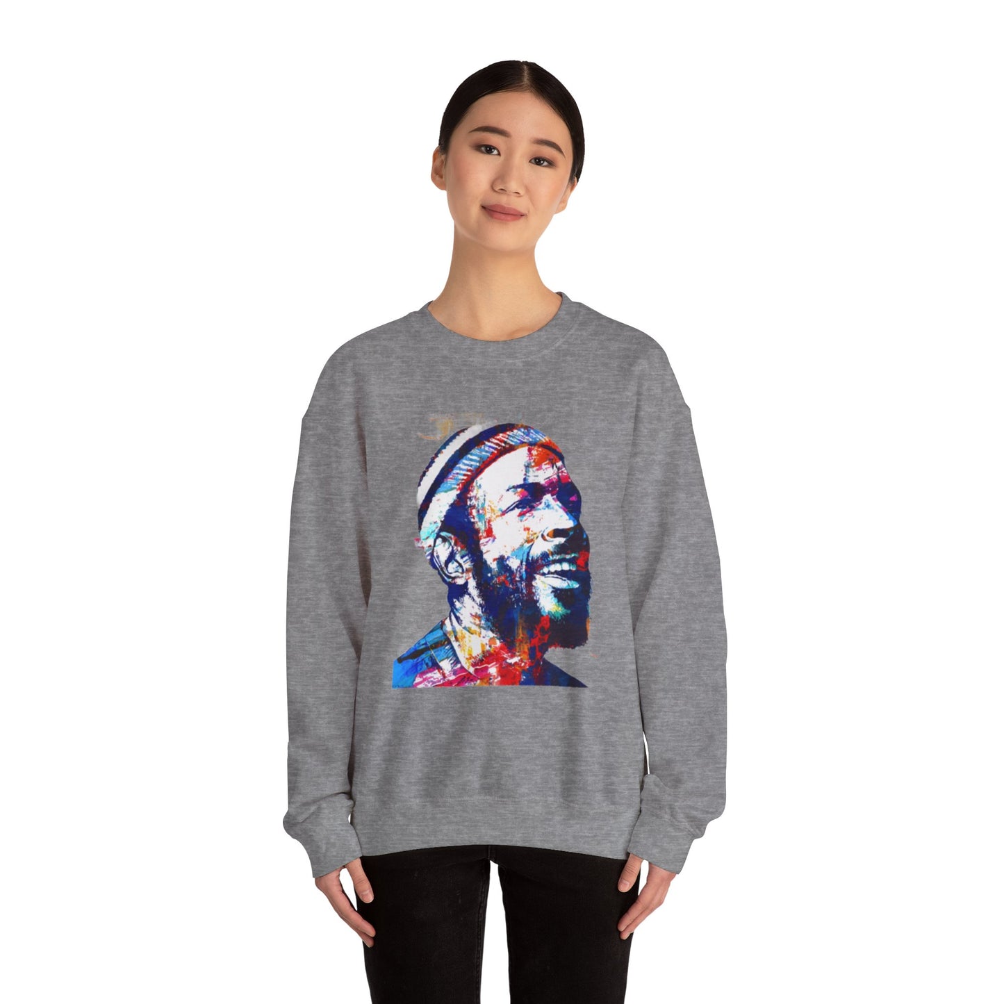 Marvin Gaye Abstract Paintings Unisex Heavy Blend™ Crewneck Sweatshirt