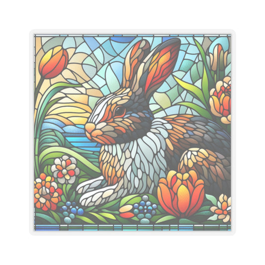 Dutch Rabbit Colorful Rabbit Kiss-Cut Stickers – Perfect for Spring Decor, Planner Accessories, Laptop Stickers, Gifts, and Craft Projects