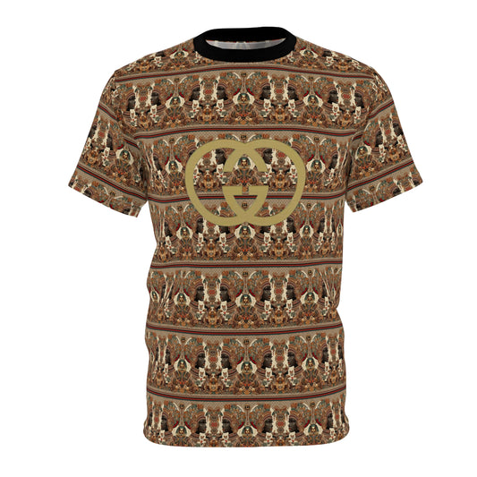 Stylish Unisex Cut & Sew Tee with Unique Pattern - Perfect for Casual Wear and Gift Giving