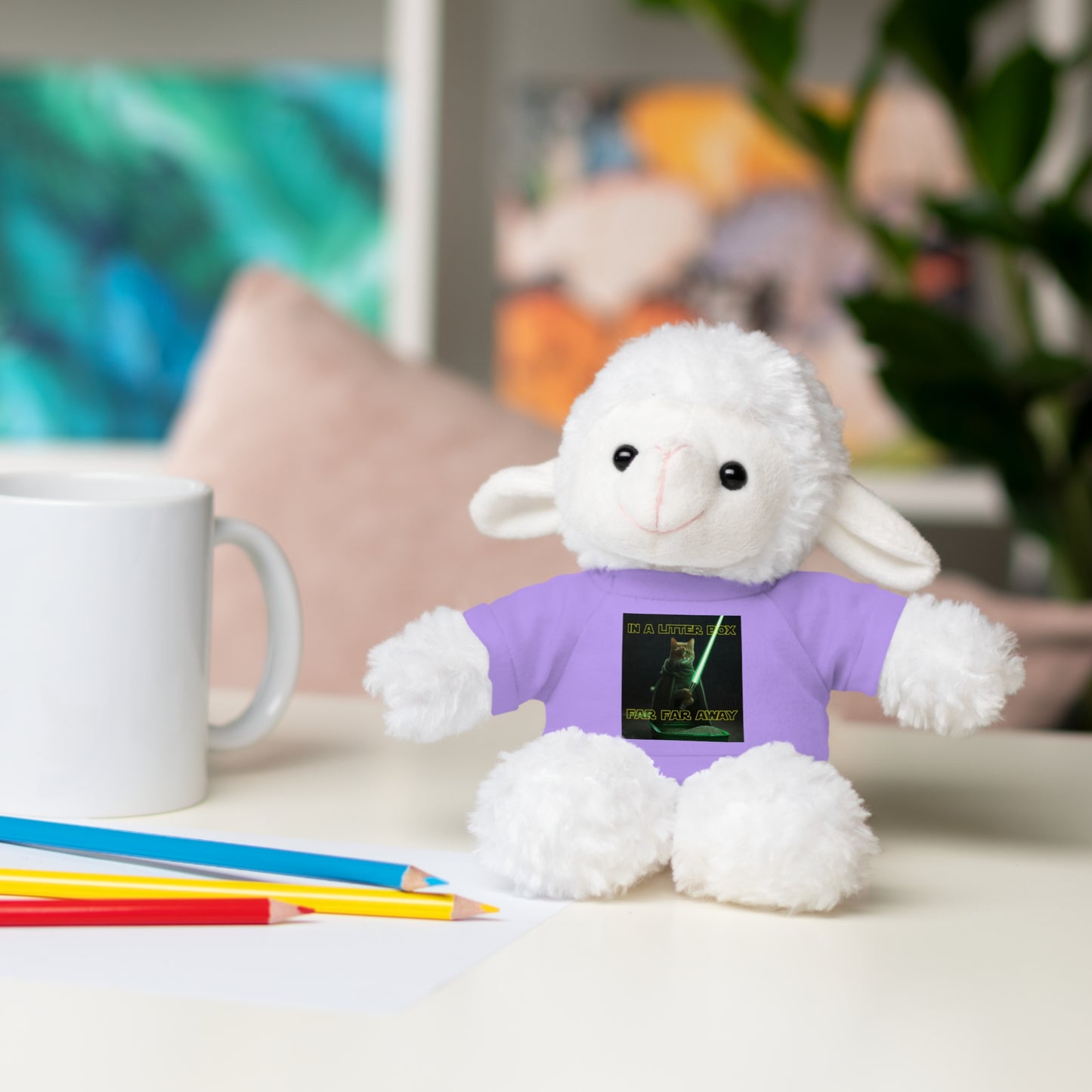 STAR WARS CAT IN A LITTER BOX FAR FAR AWAY Stuffed Animals with Tee