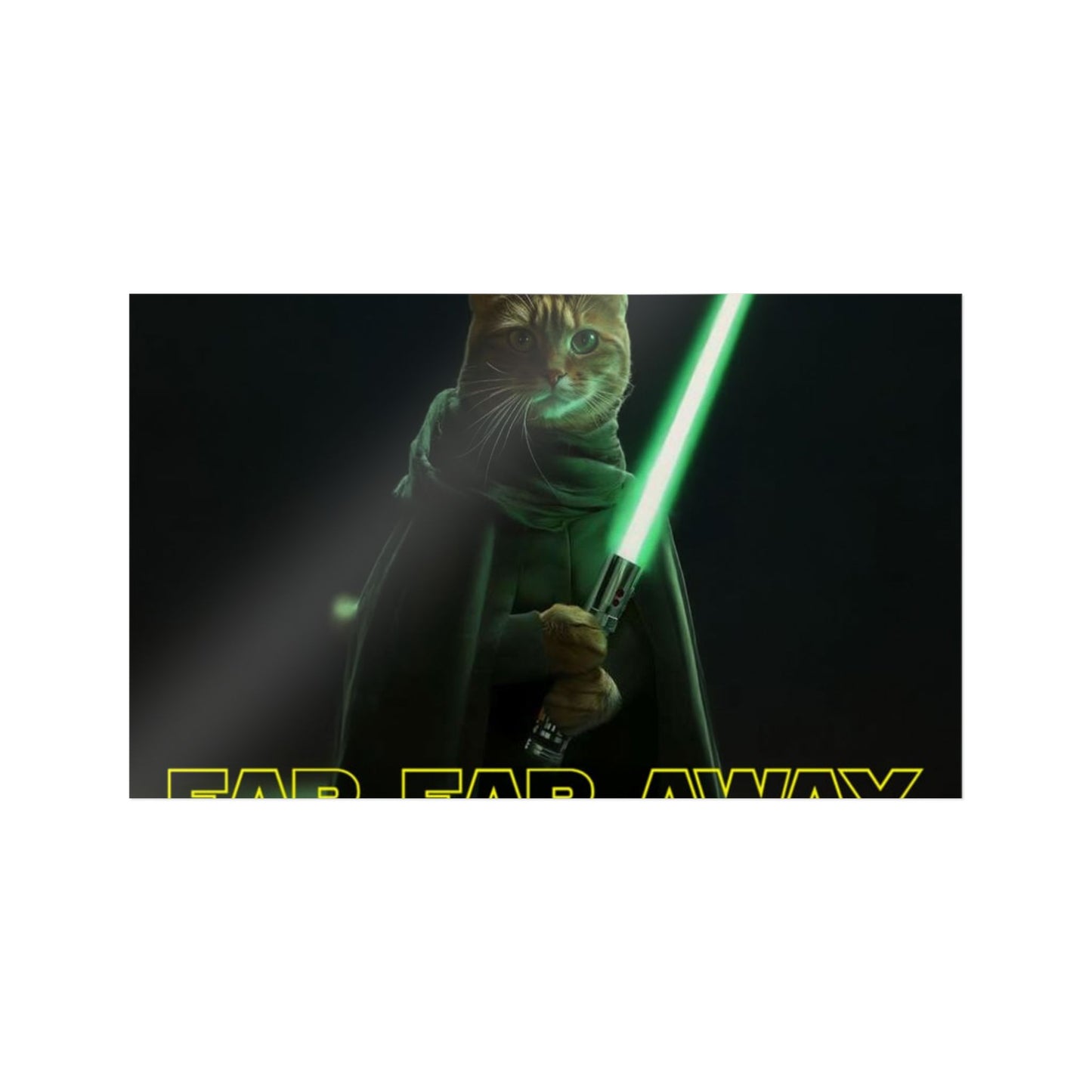 STAR WARS CAT IN A LITTER BOX FAR FAR AWAY Die-Cut Stickers