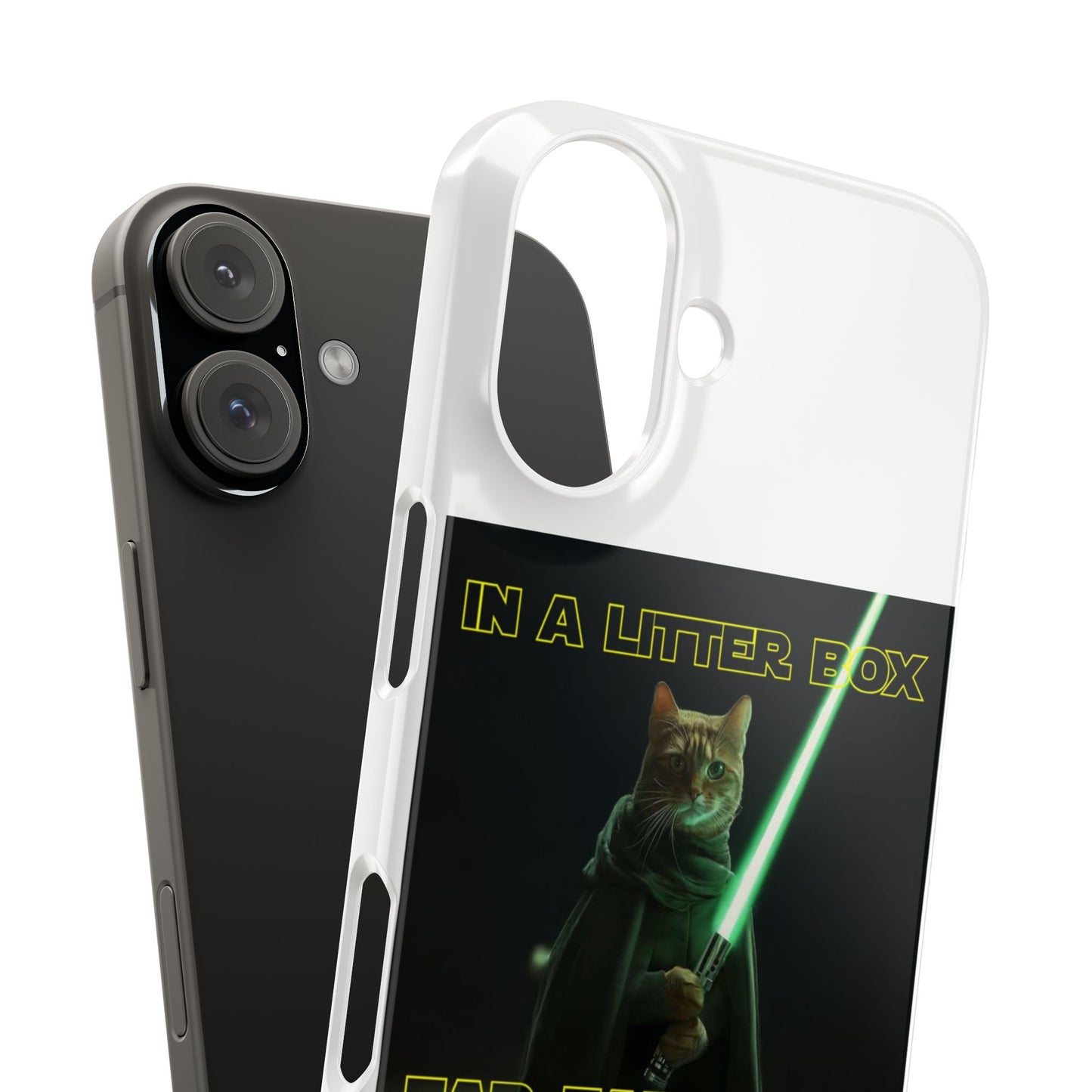 STAR WARS CAT IN A LITTER BOX FAR FAR AWAY  Slim Phone Cases