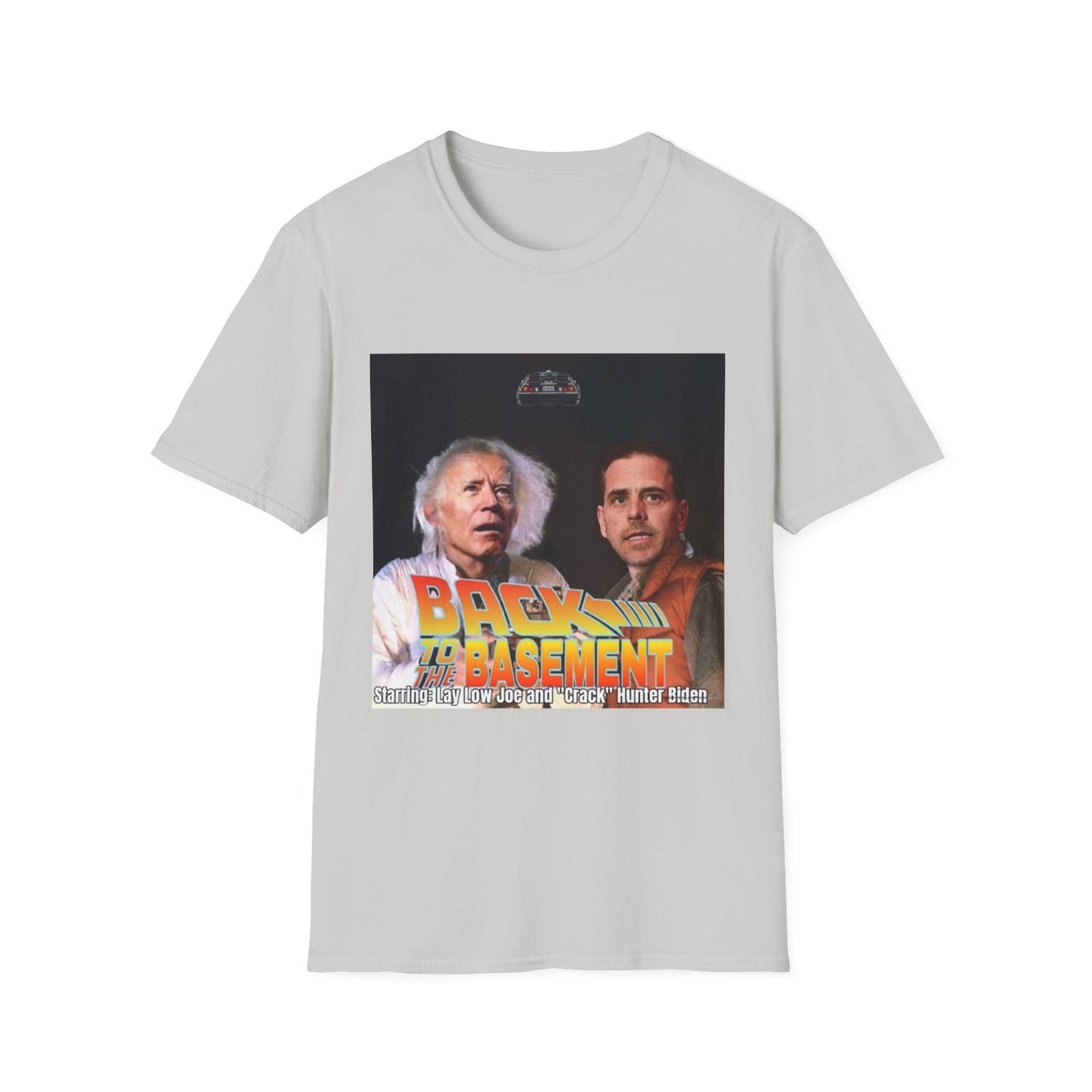 Hunter Biden Convicted Felon Pardon Back to the basement Unisex Softstyle T-Shirt