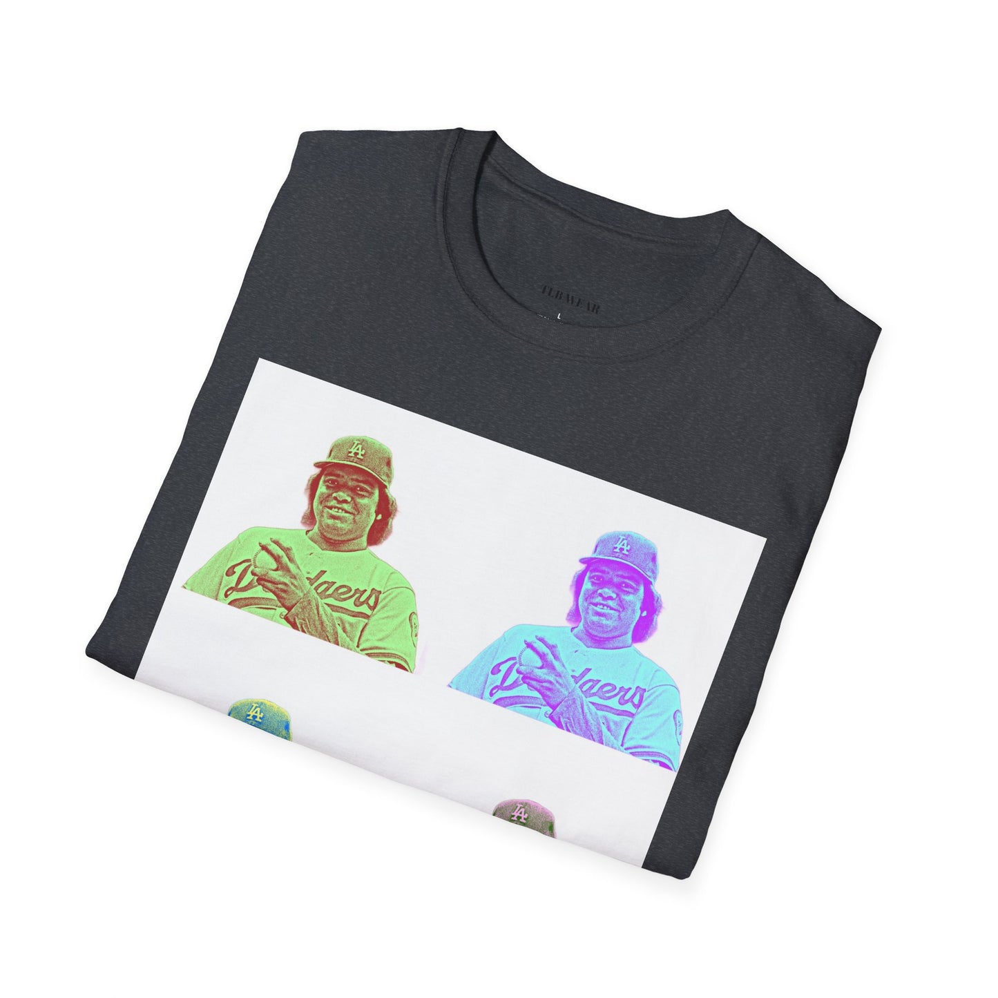 Fernando Valenzuela Dodgers Andy Warhol Style Pop Art Unisex Softstyle T-Shirt