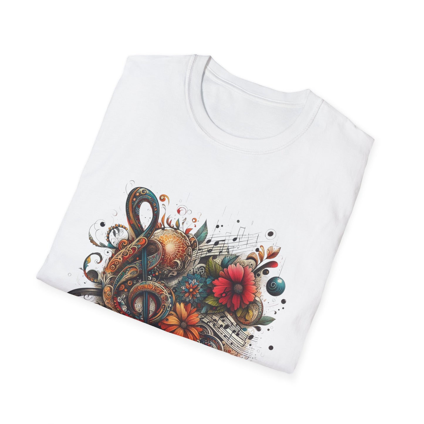 Angie Stone inspired Colorful Artistic Floral Unisex T-Shirt - Graphic Tee for Art Lovers