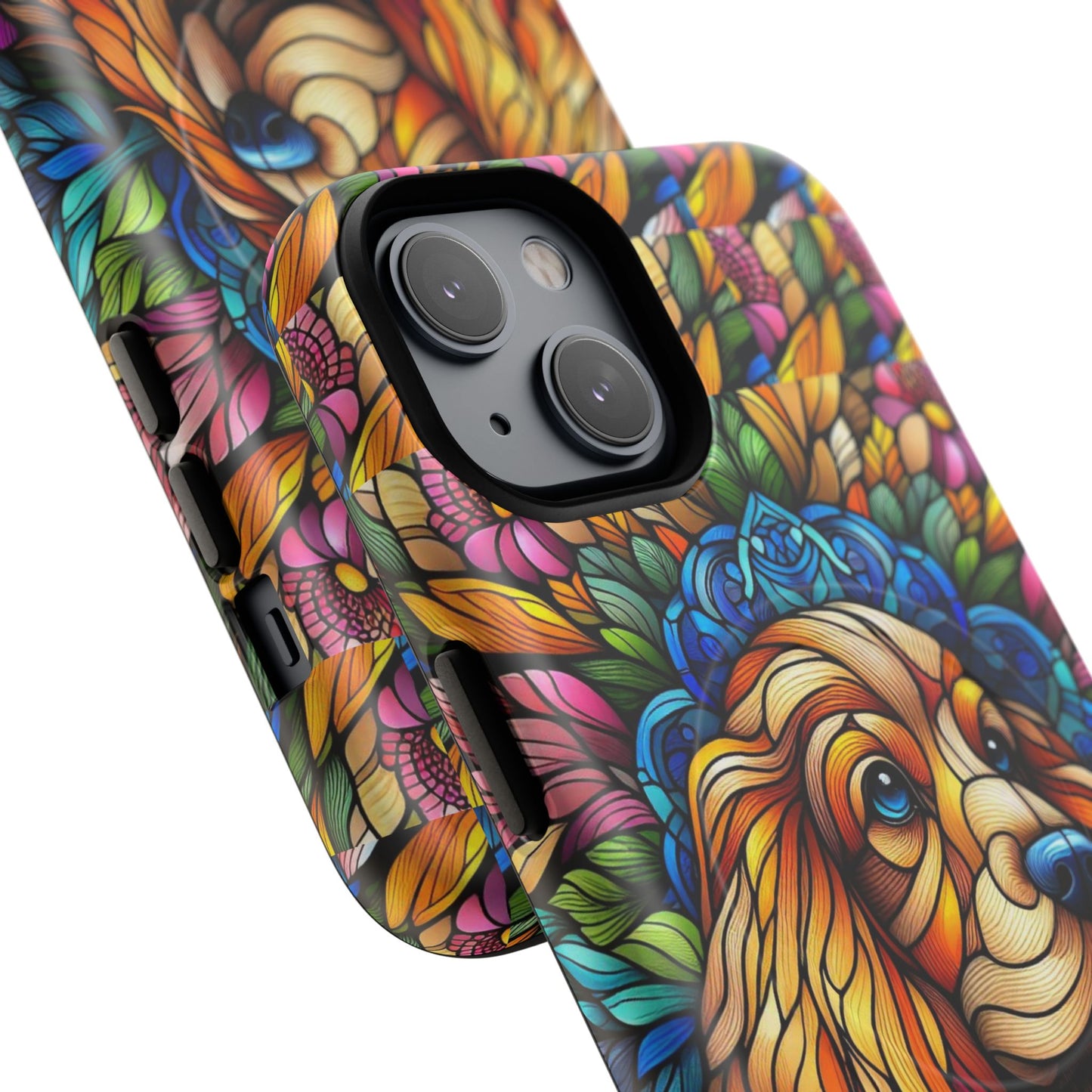 Dog Stained Glass Magnetic Cases