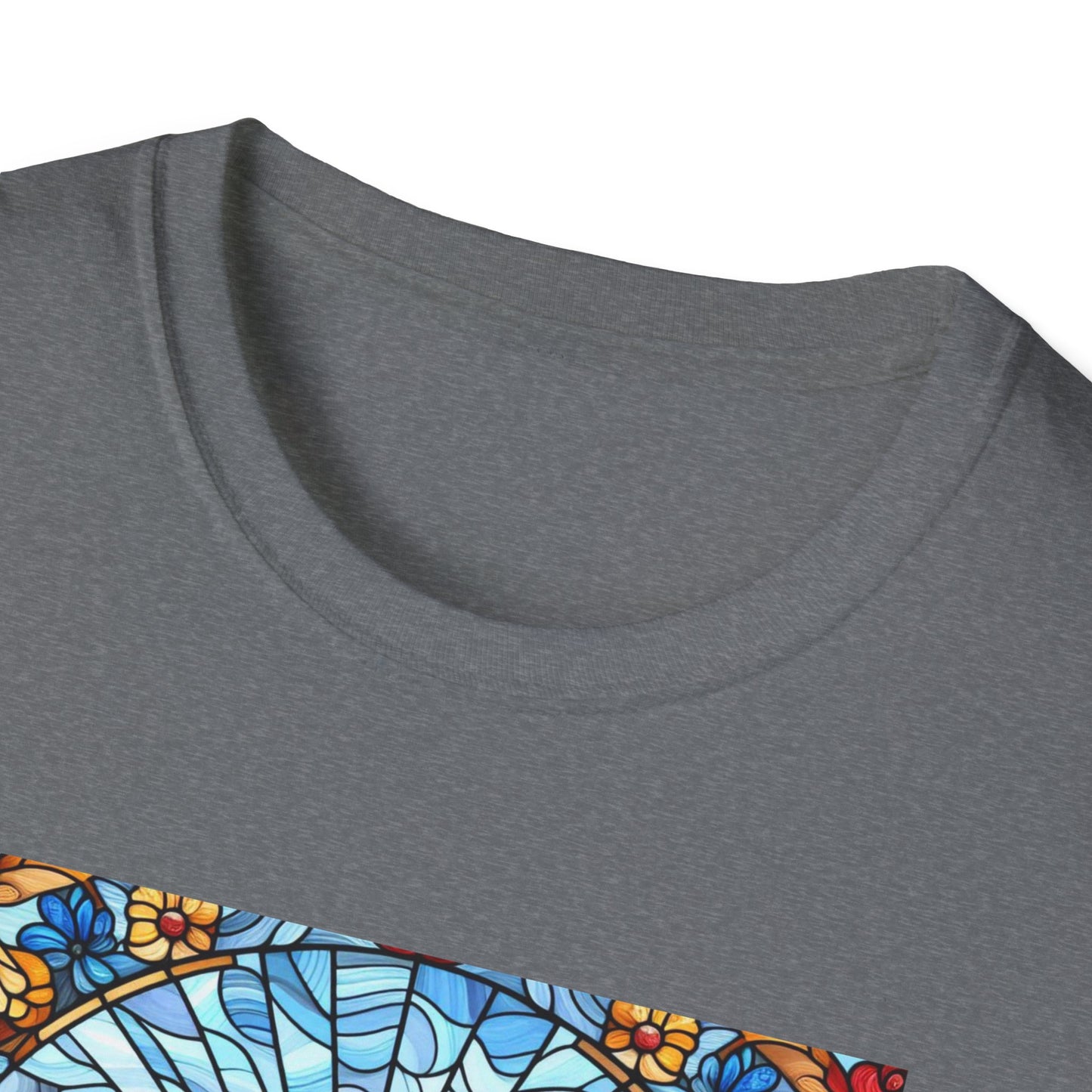 Dachshund Stained Glass Unisex Softstyle T-Shirt
