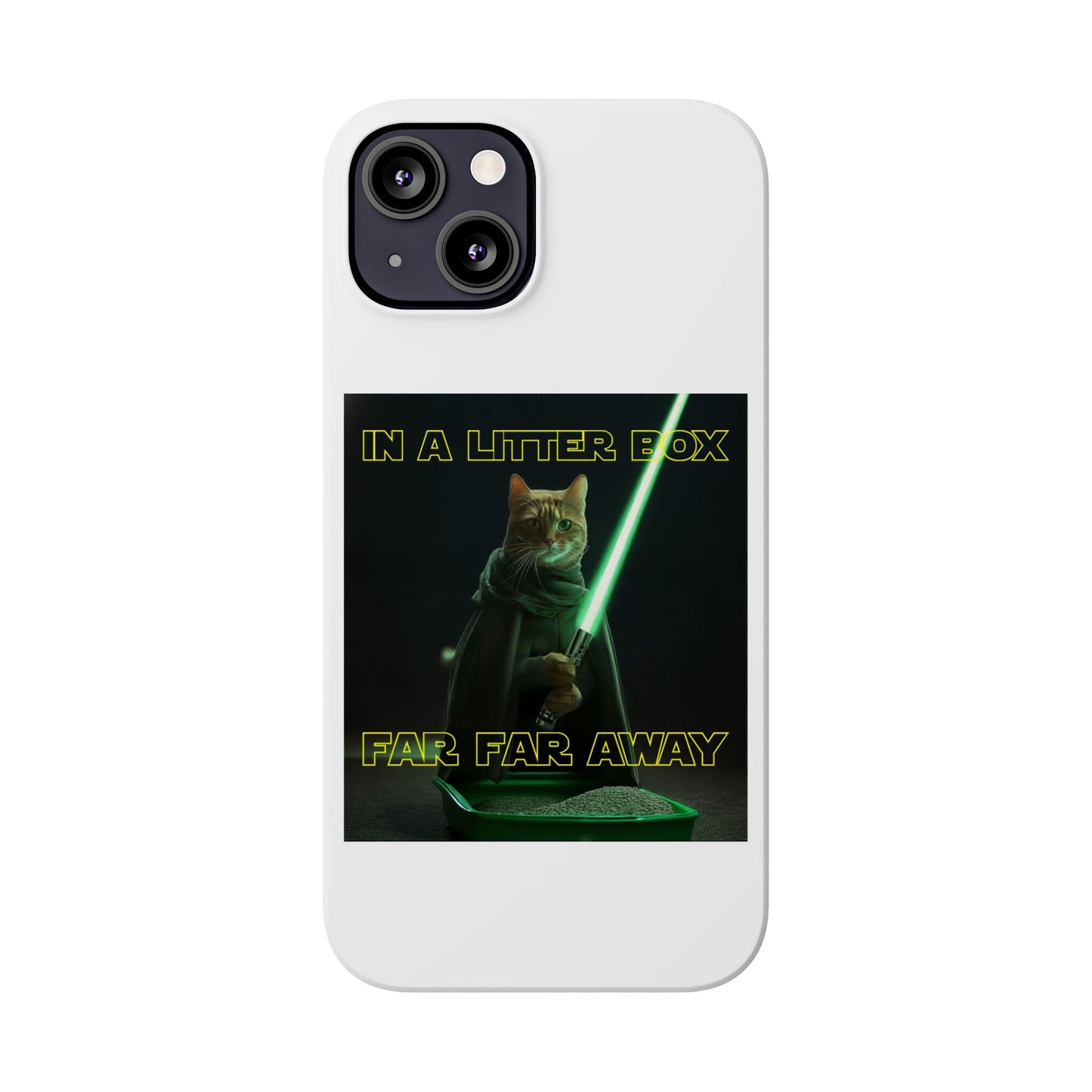 STAR WARS CAT IN A LITTER BOX FAR FAR AWAY  Slim Phone Cases