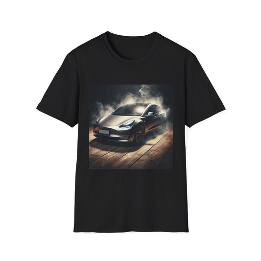 Smoked Out Tesla Model Unisex T-Shirt