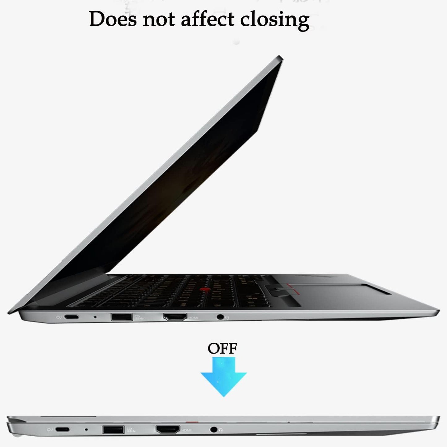 Privacy Screen Protector Designed for Thinkpad X13 Yoga G2 Gen 2 13.3" Laptop anti Spy Film Matte anti Spy Film TPU Guard Protectors Sticker